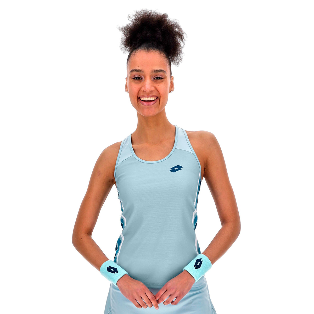 Lotto Tech VI Tank Top Women - light blue, white