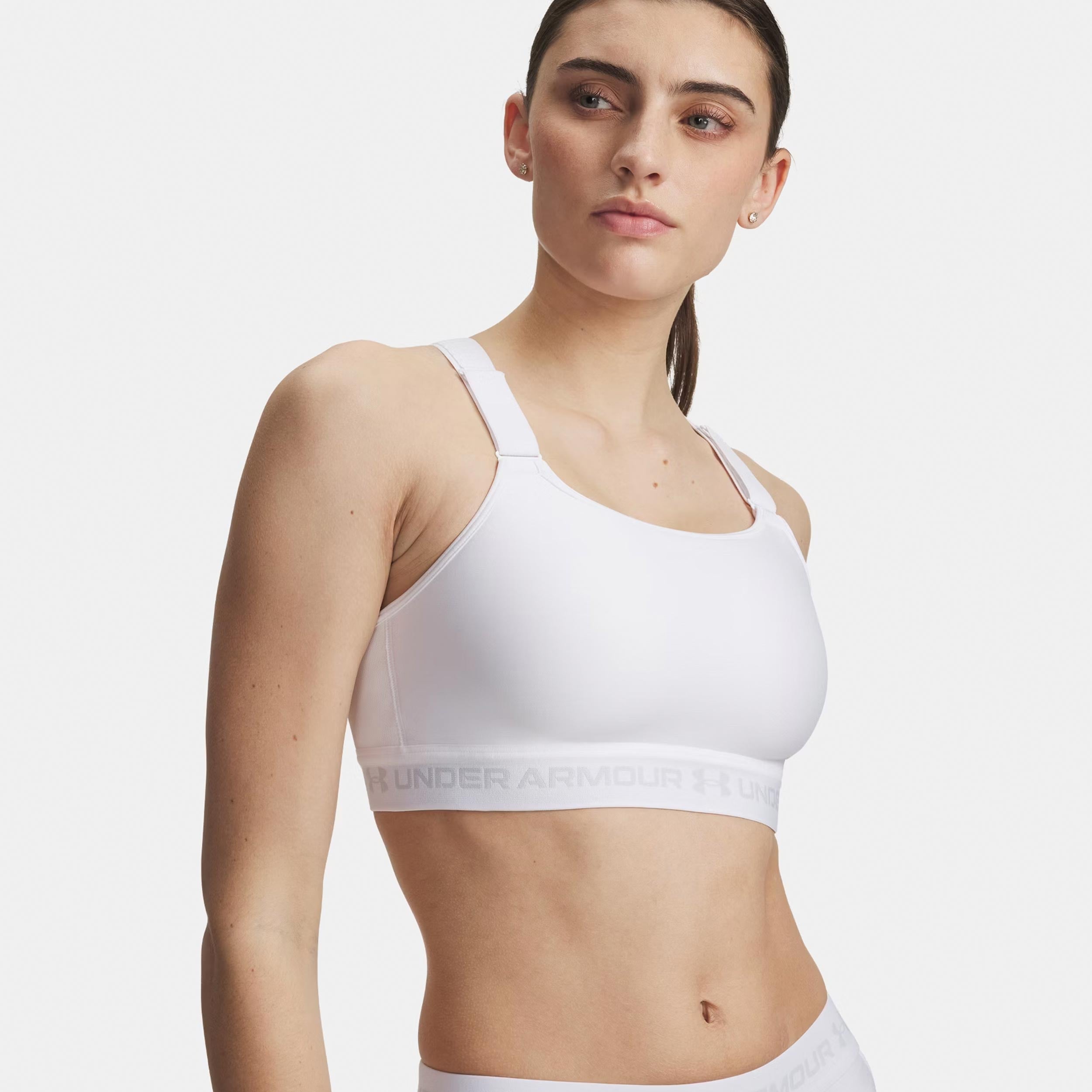 Under Armour HeatGear High Sports bras Women-white, grey