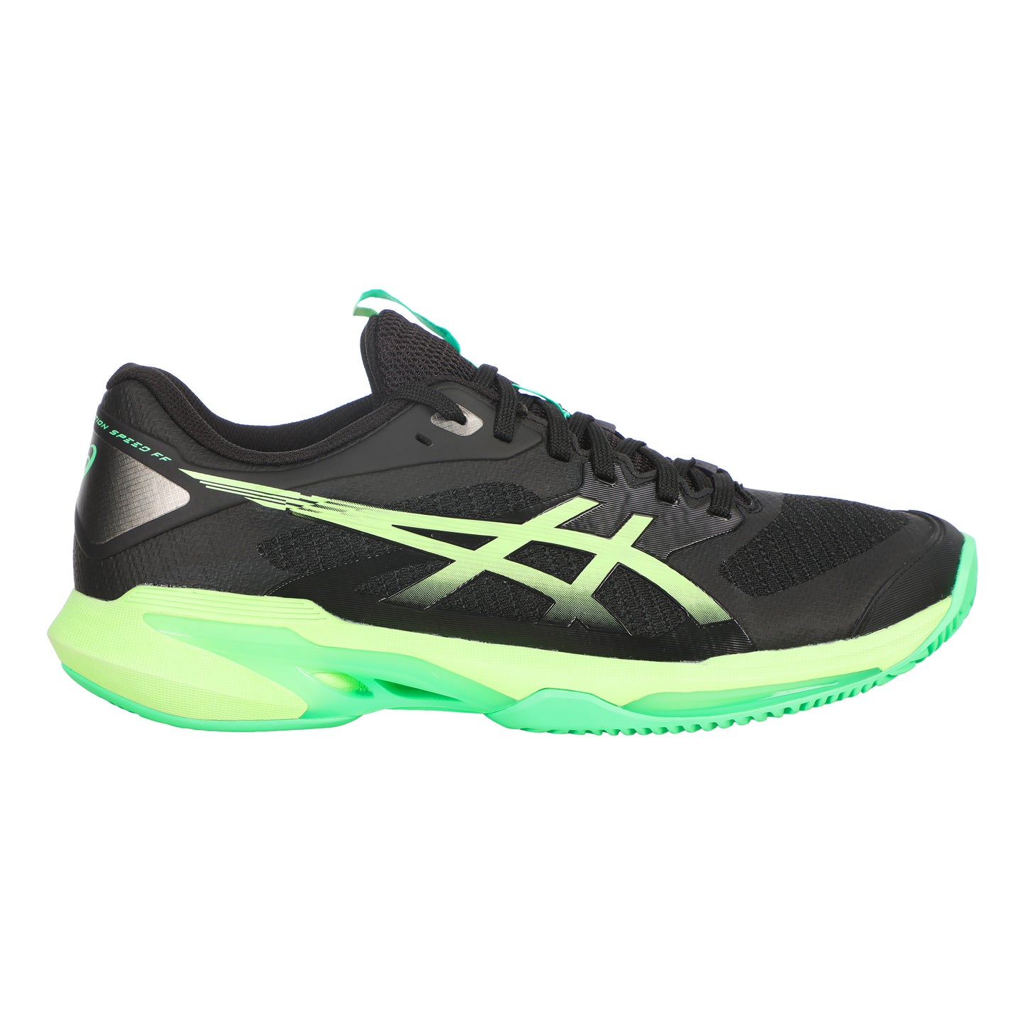 ASICS Solution Speed FF 4 Clay court shoe Men - black, neon green