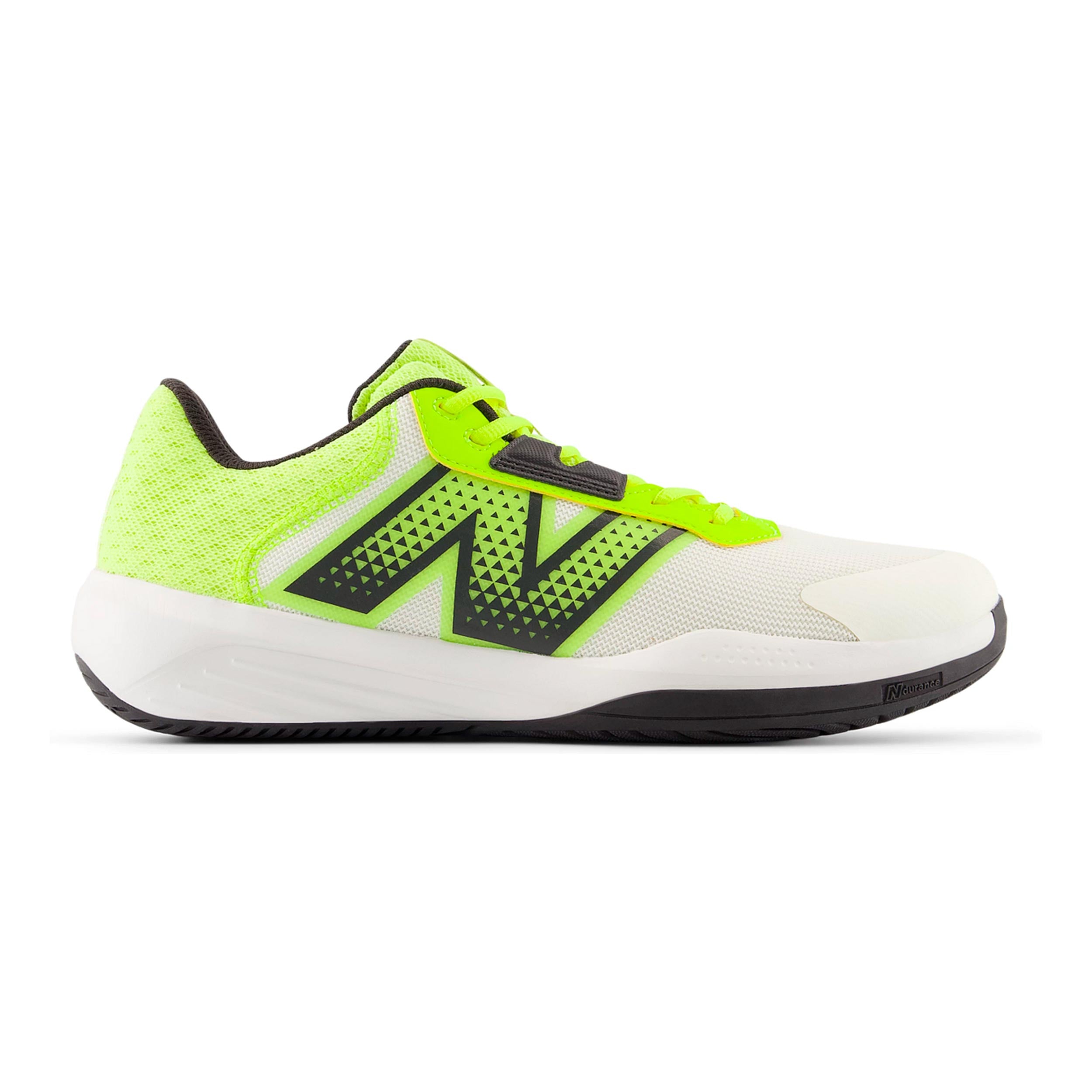 New Balance 696v6 All court shoe Men-white, neon yellow