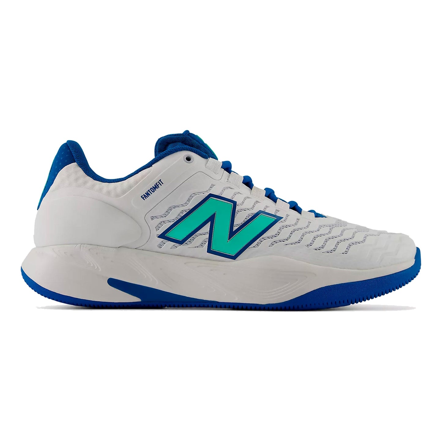 New Balance Fresh Foam X CT-Rally v2 All court shoe Men - white, turquoise