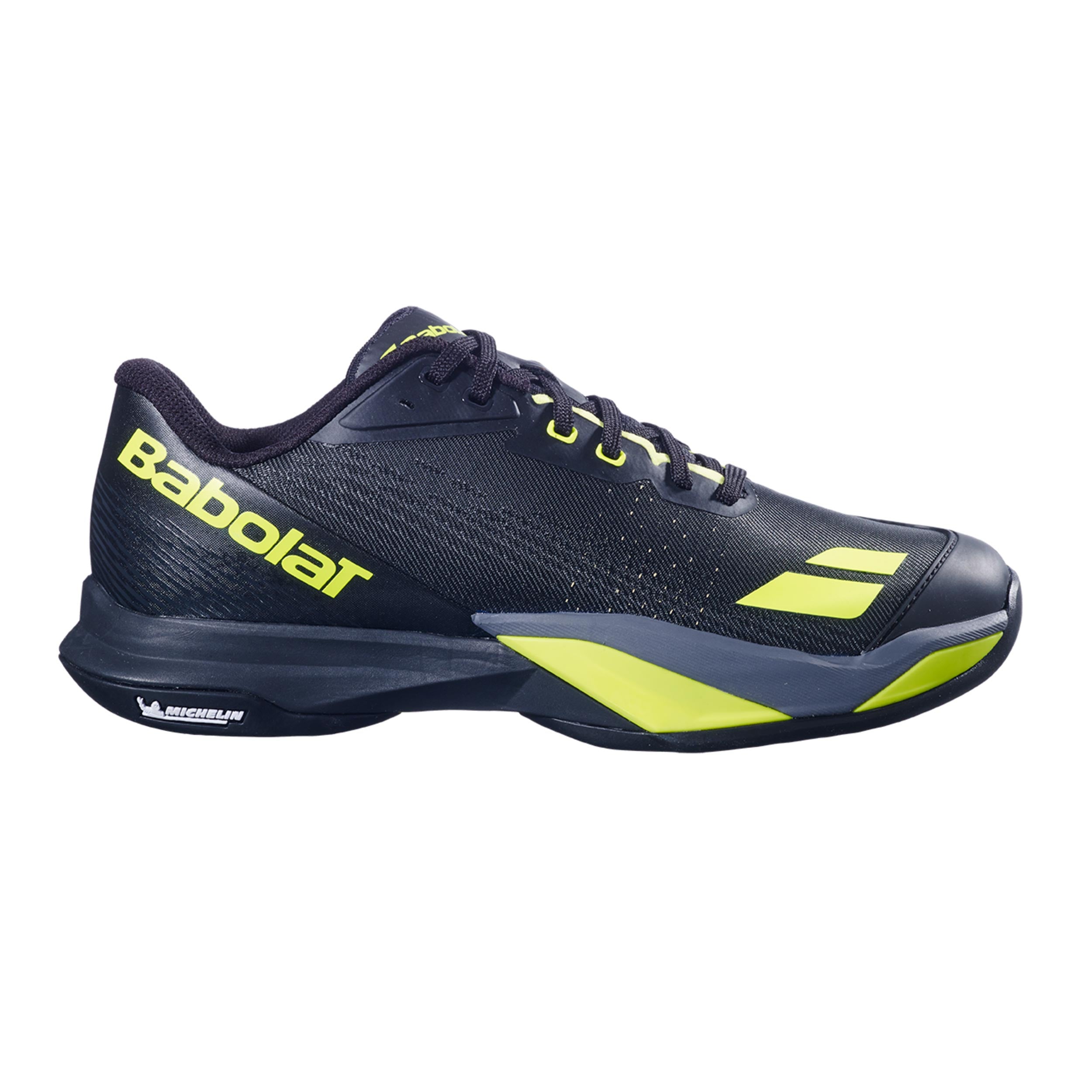 Babolat Jet Mach 4 All court shoe Men - black, neon yellow