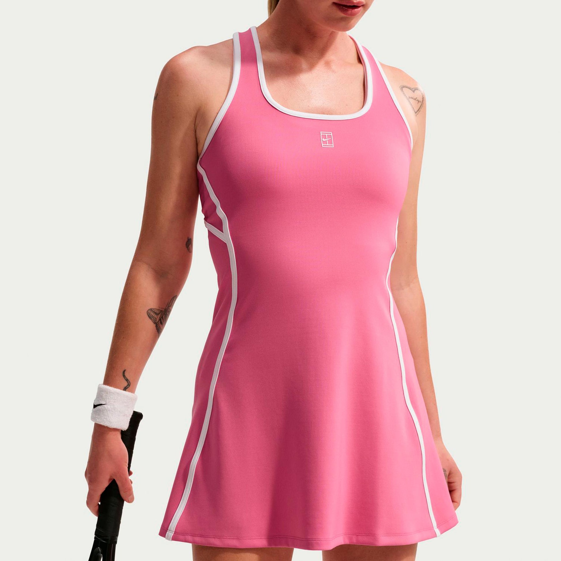 Nike Court Dri-Fit Advantage Dress Women - pink