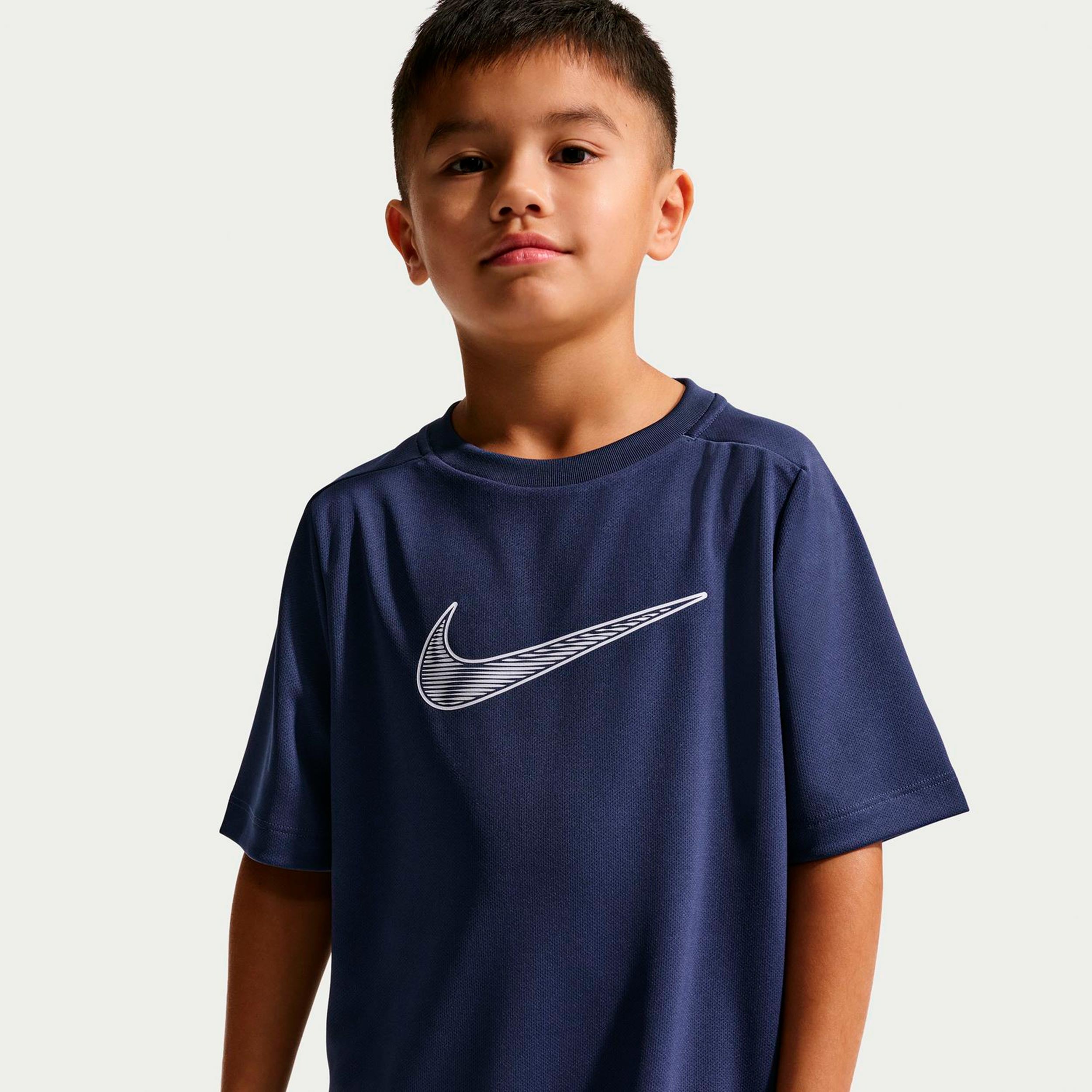 Nike Dri-Fit Multi  T-Shirt Boys - dark blue