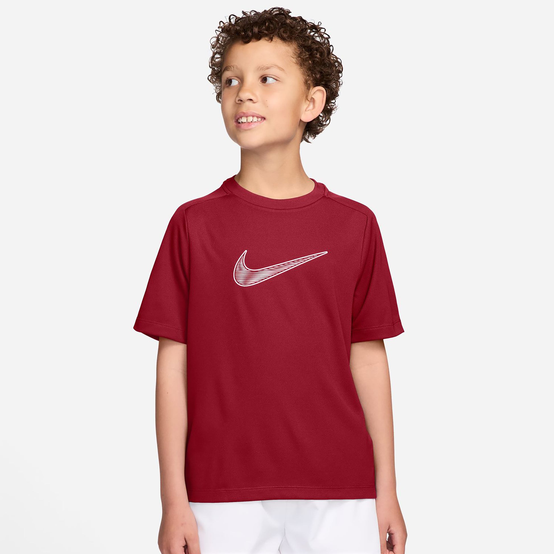 Nike Dri-Fit Multi  T-Shirt Kids - red