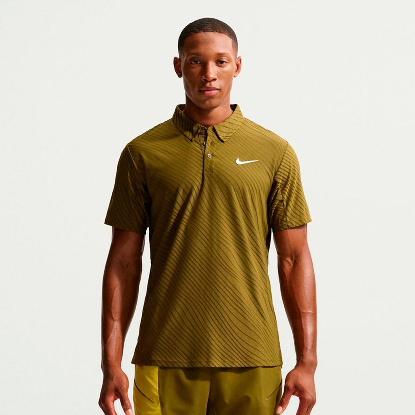 Nike Jannik Sinner Court Dri-Fit Advantage Slam Polo Men-olive, white