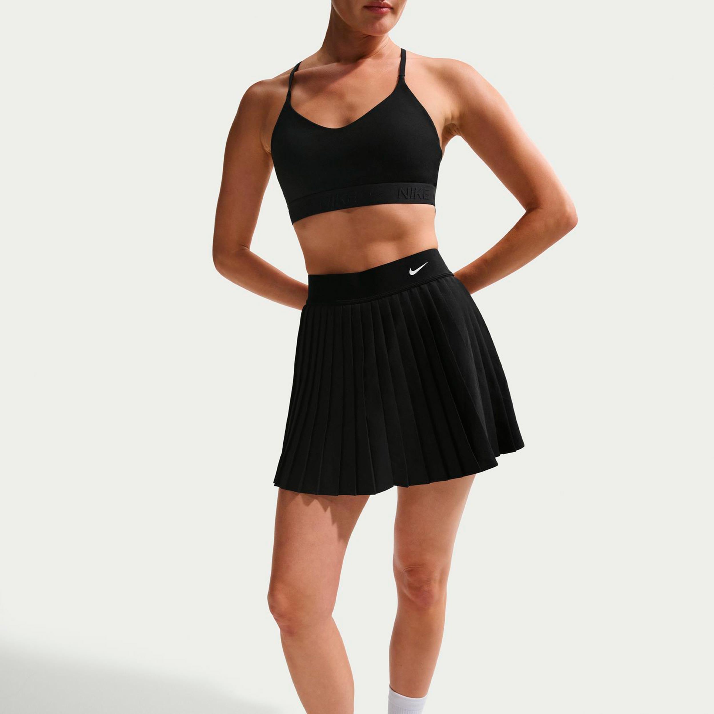 Nike Dri-Fit Victory High Rise Pleated Skirt Women-black