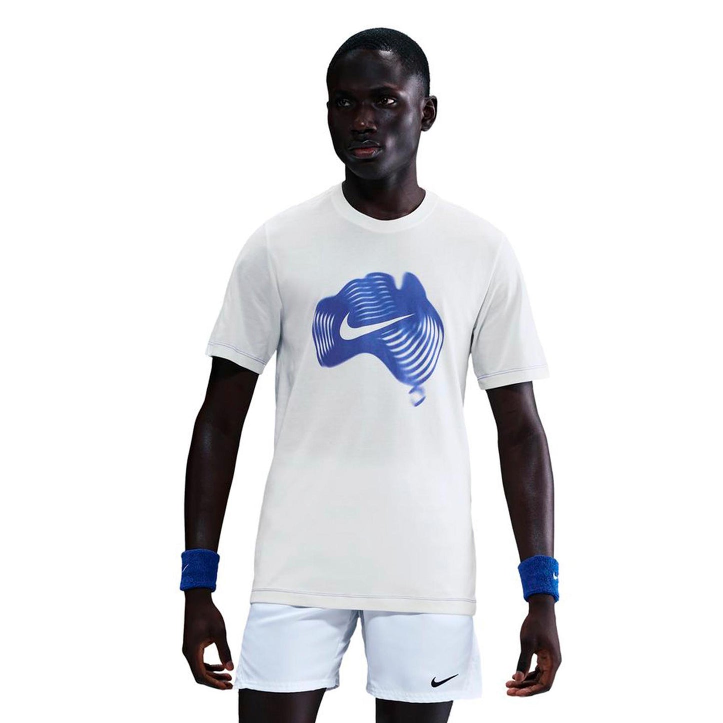 Nike Court Dri-Fit T-Shirt Men-cream, blue