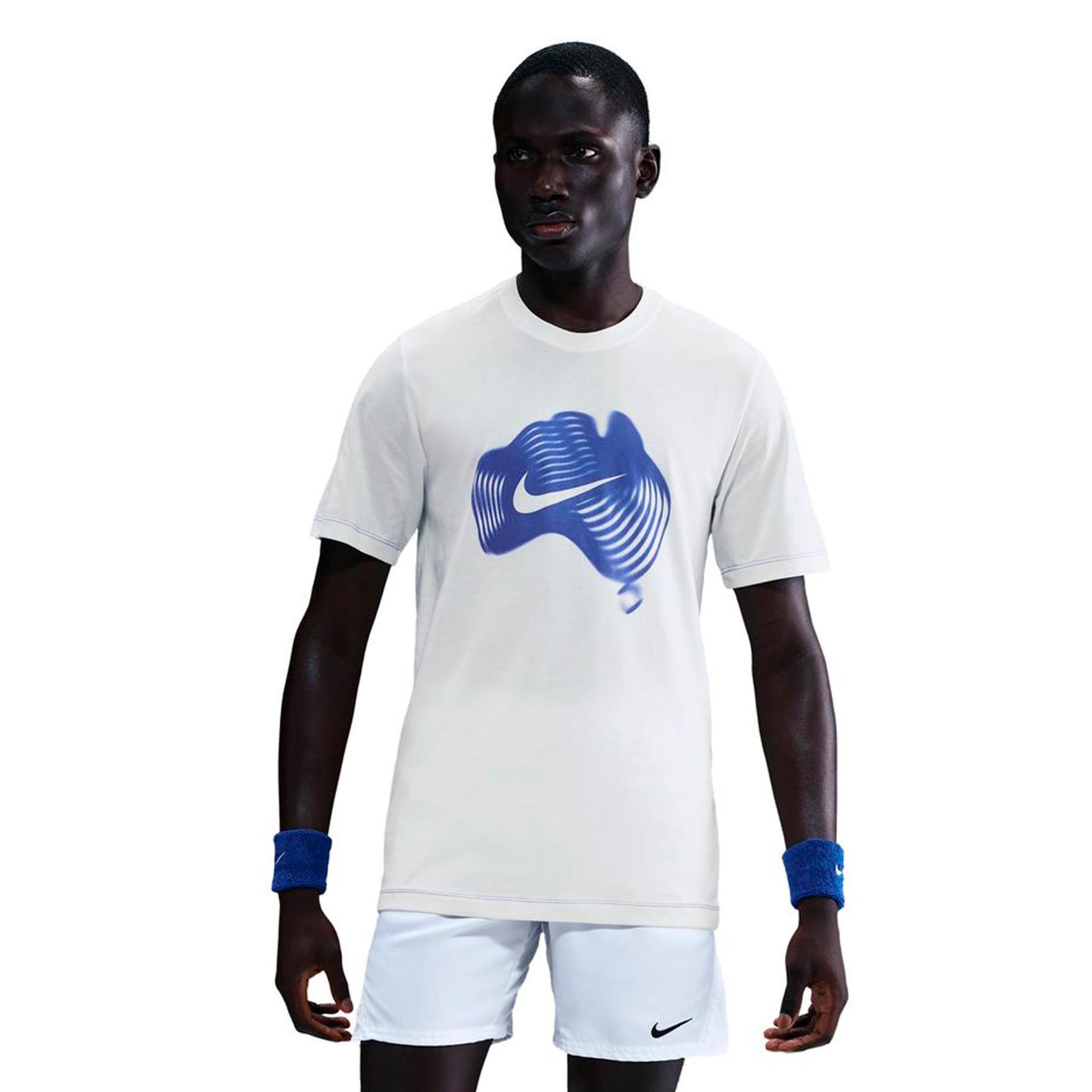 Nike Court Dri-Fit T-Shirt Men-cream, blue