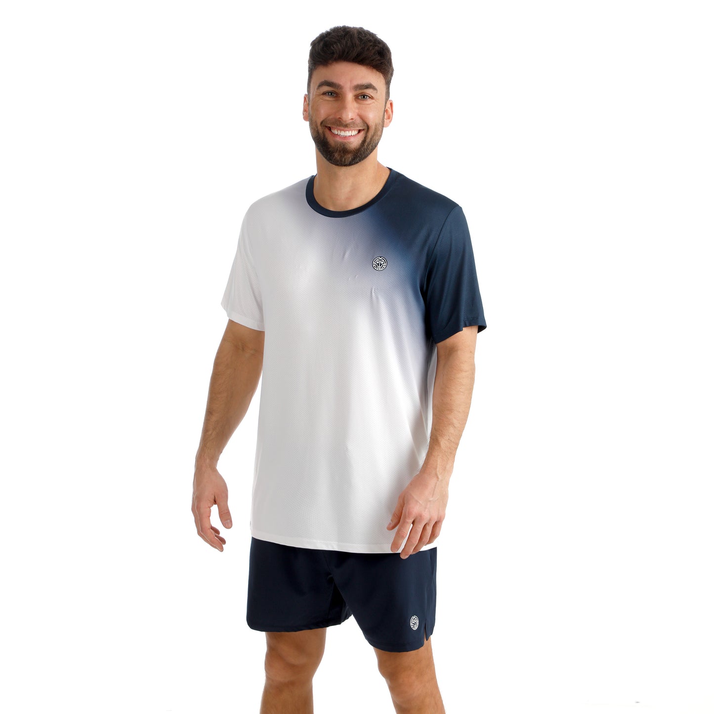 BIDI BADU Crew 2.0 T-Shirt Men-dark blue, white