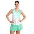 Crew Racerback Tank Top Women-green, white