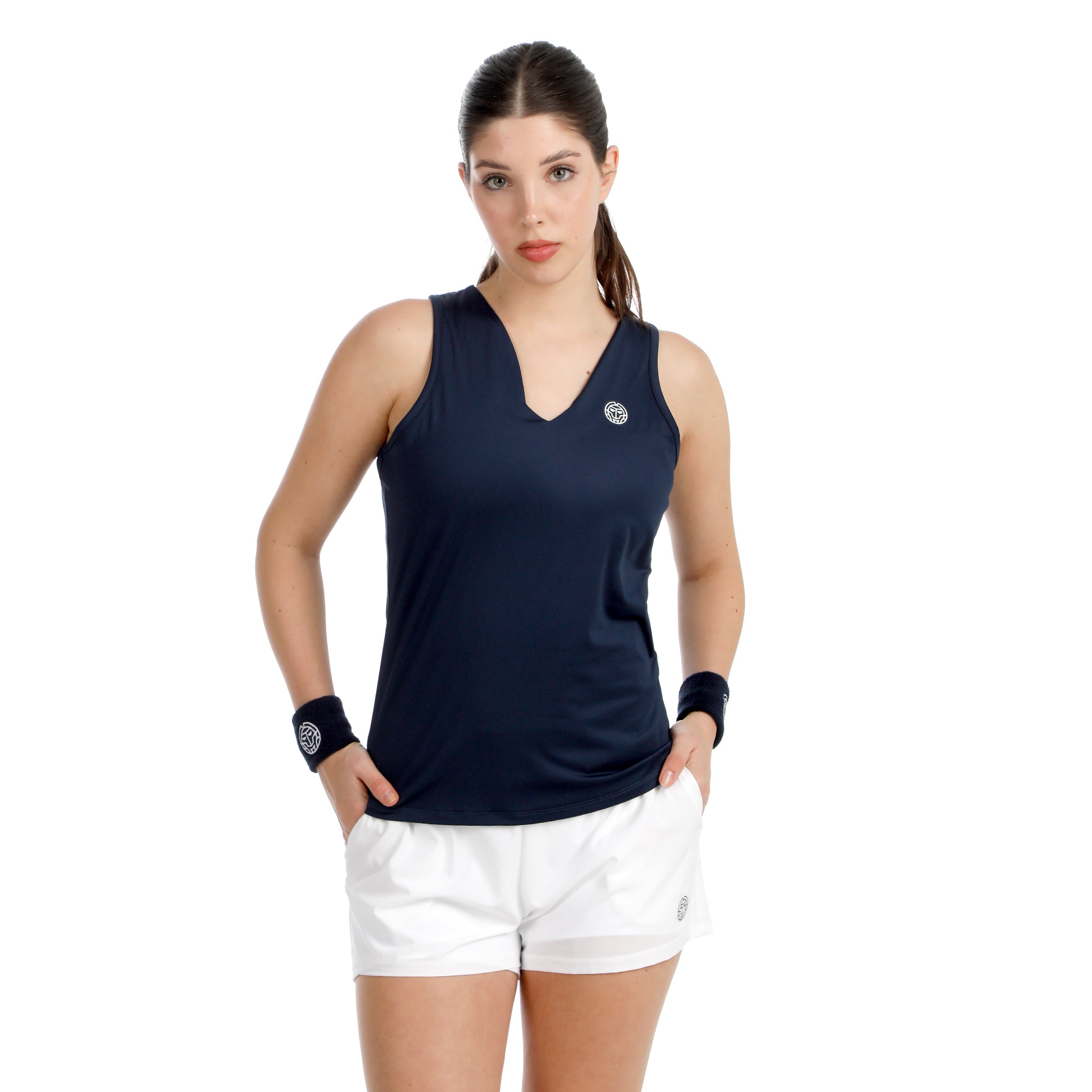 BIDI BADU Crew 2.0 V-Neck Tank Top Women-dark blue