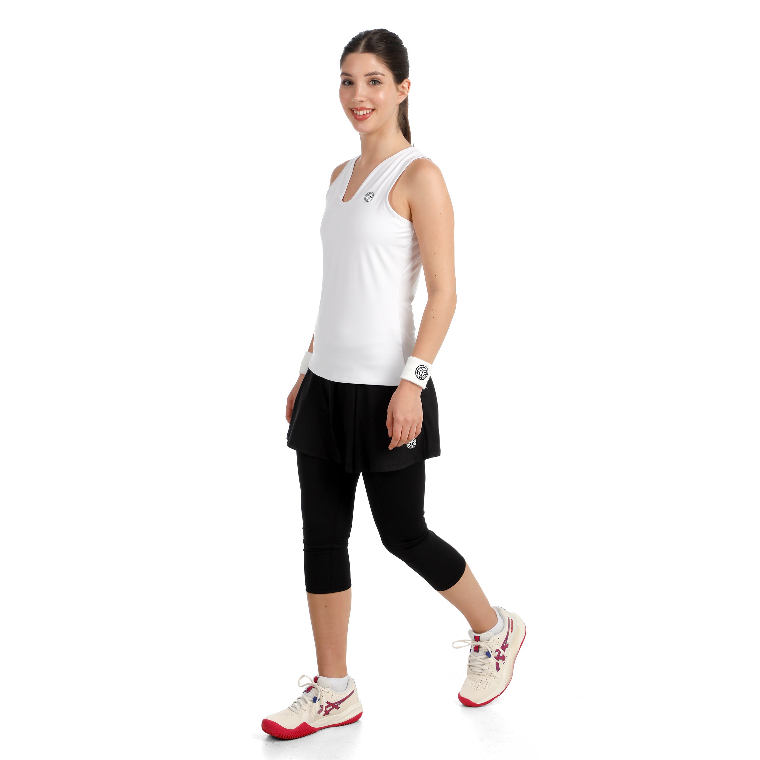 BIDI BADU Crew 2.0 V-Neck Tank Top Women-white