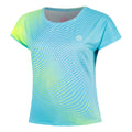 Out of Control Capsleeve T-Shirt Women-light blue, neon yellow