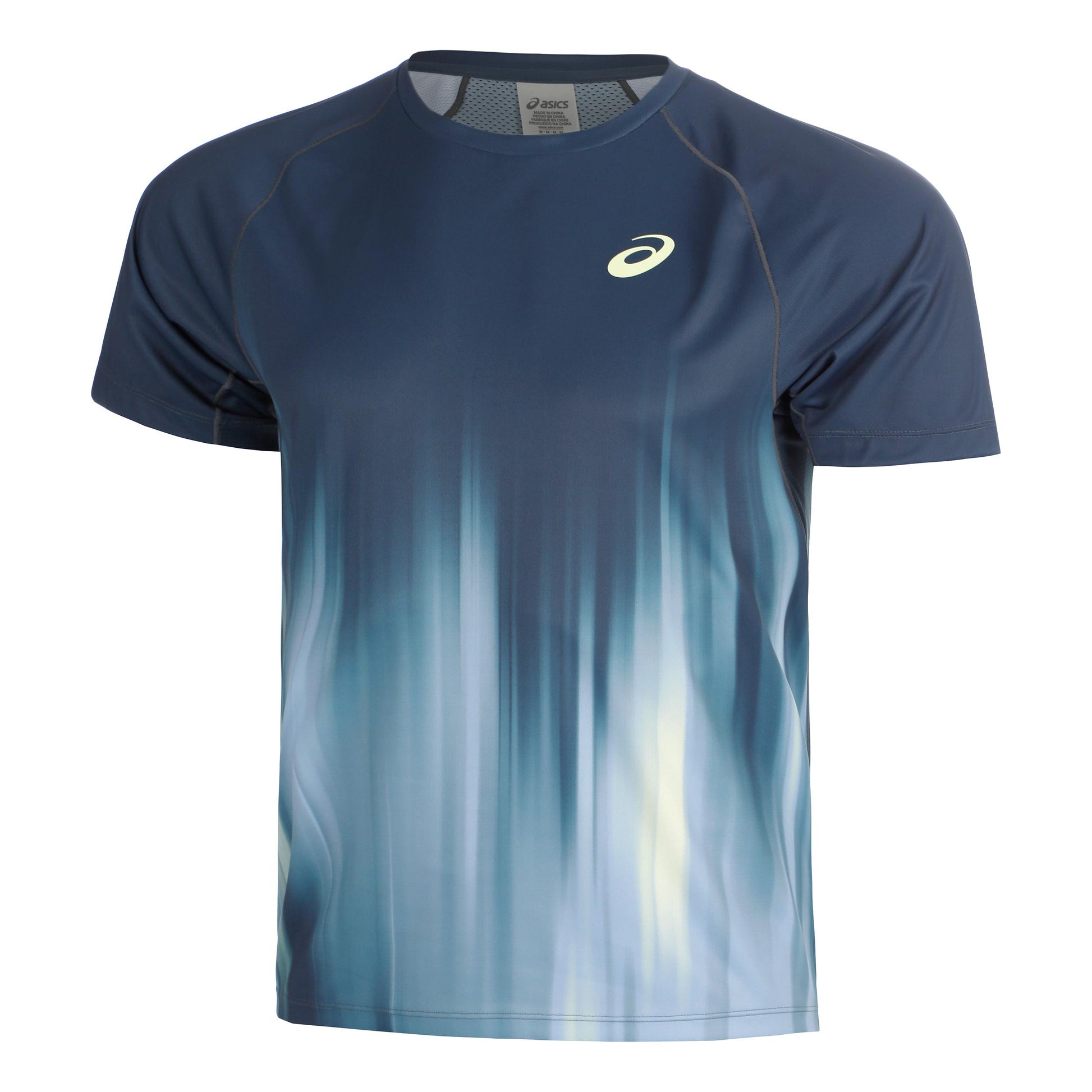 ASICS AOP T-Shirt Men - dark blue, lime