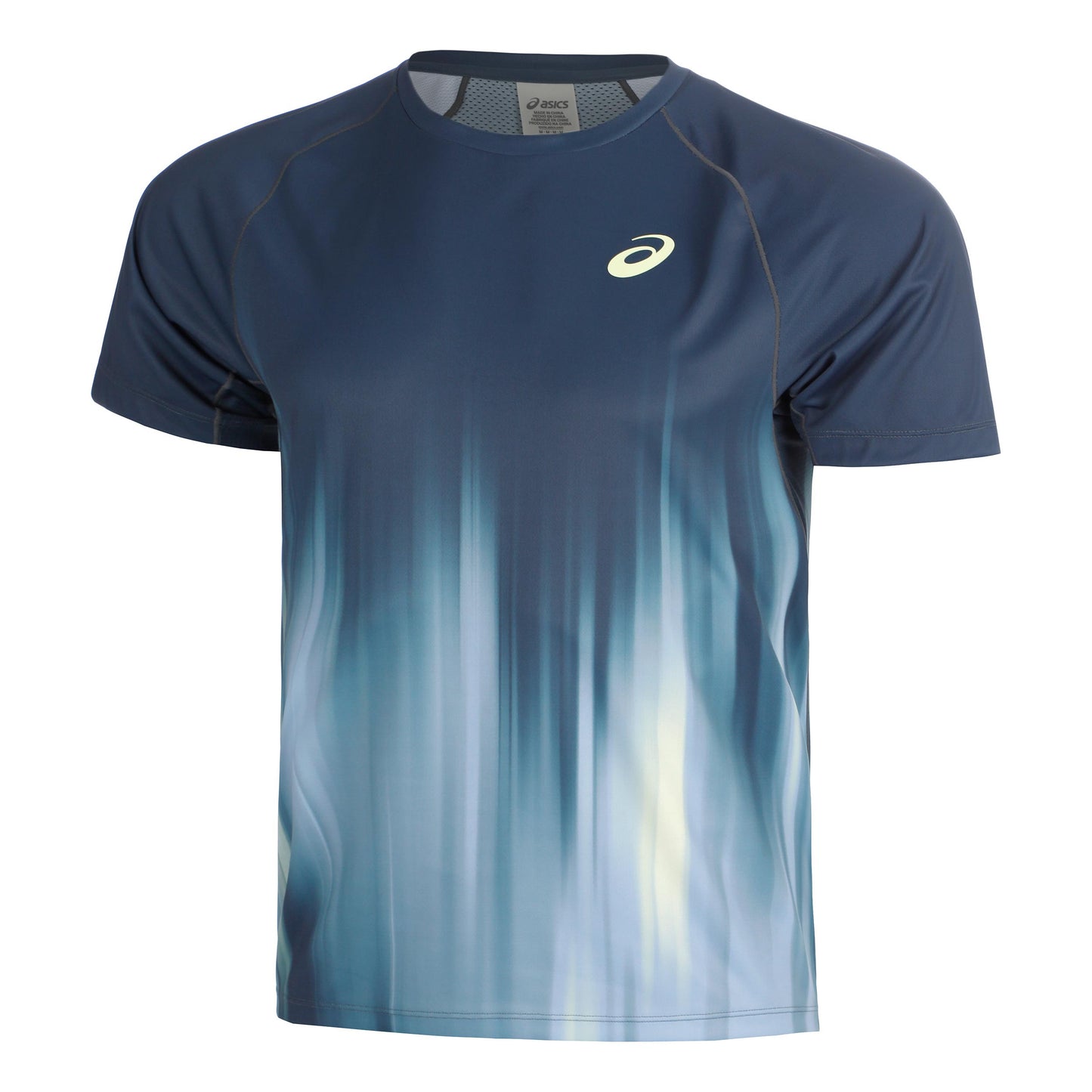 ASICS AOP T-Shirt Men - dark blue, lime