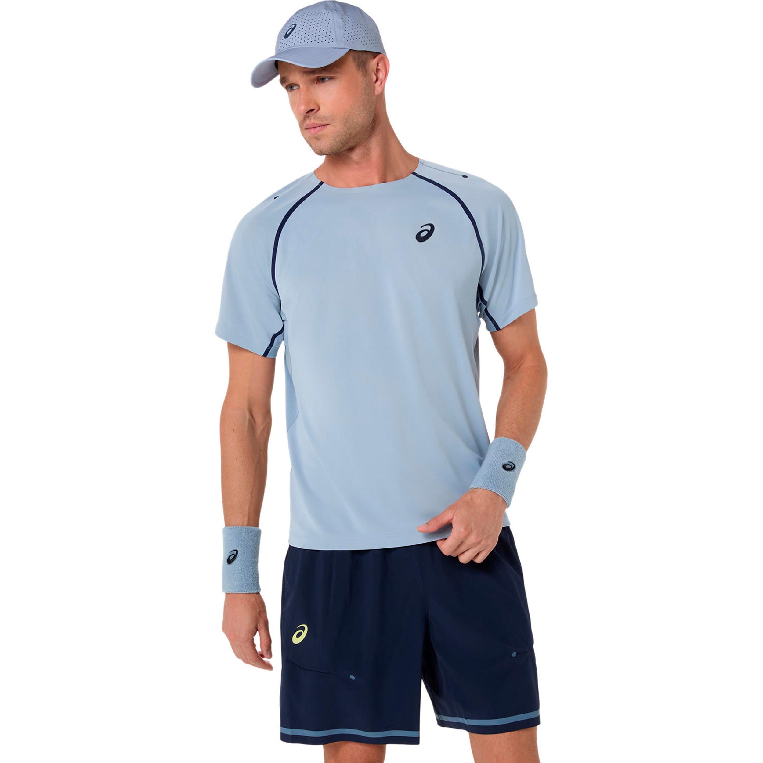 ASICS Match   T-Shirt Men-blue grey