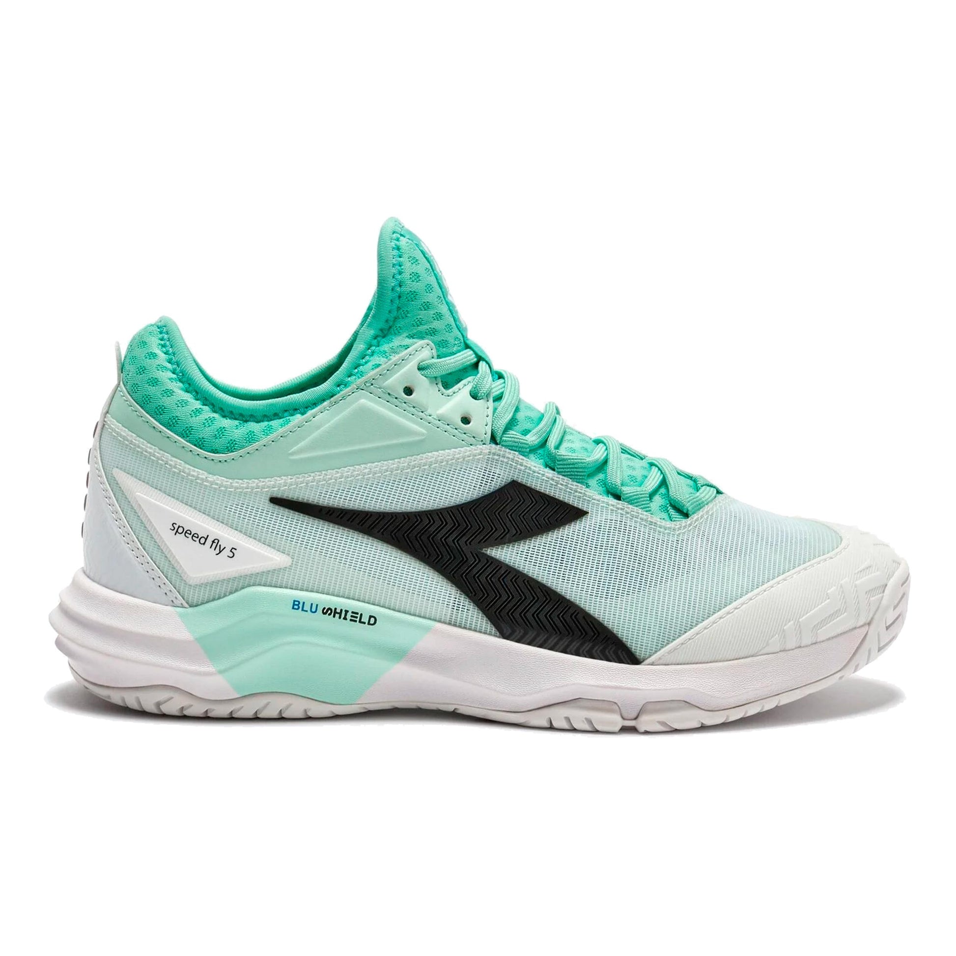 Diadora Speed Blushield Fly 5 All court shoe Women-turquoise, black