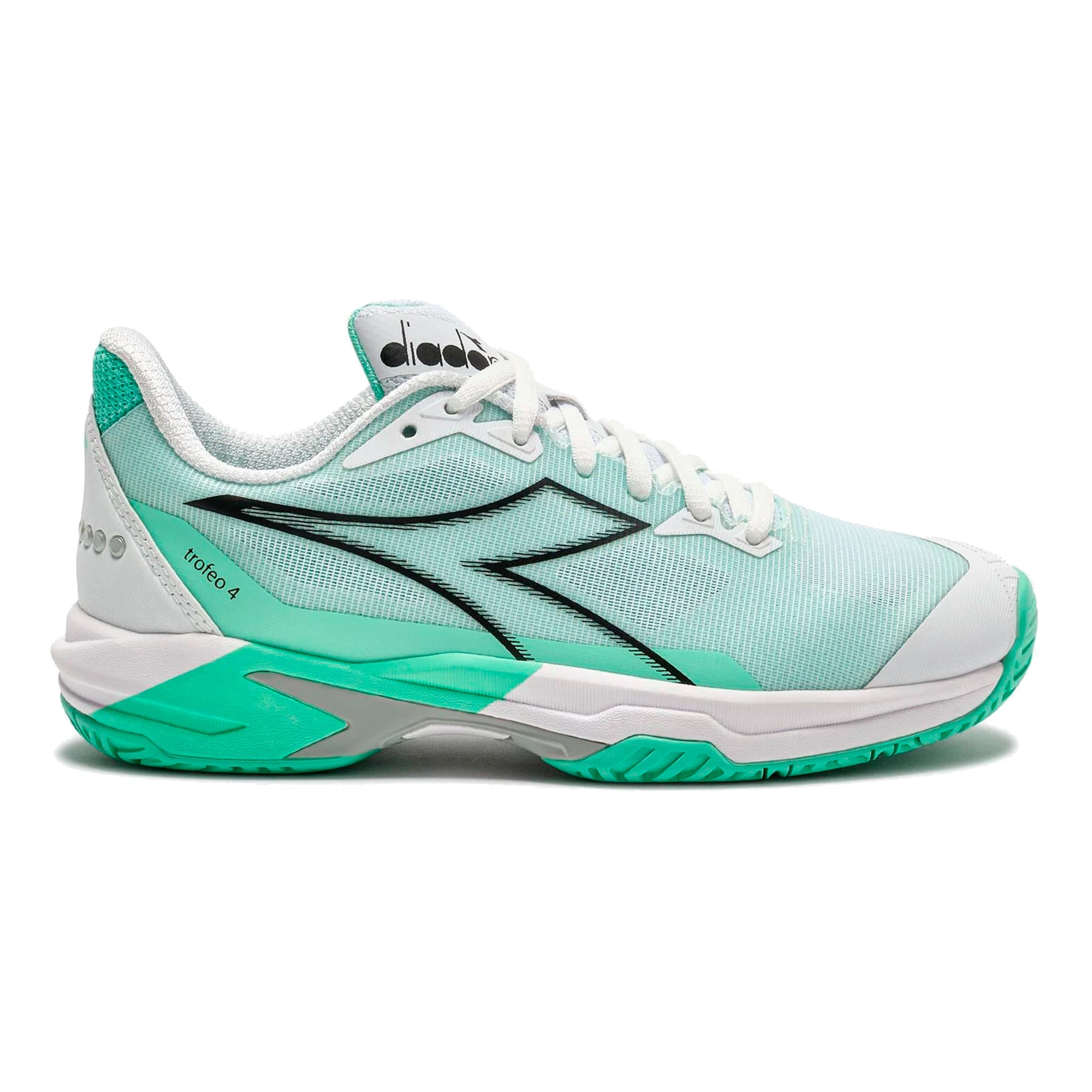 Diadora Trofeo 4 All court shoe Women-white, black