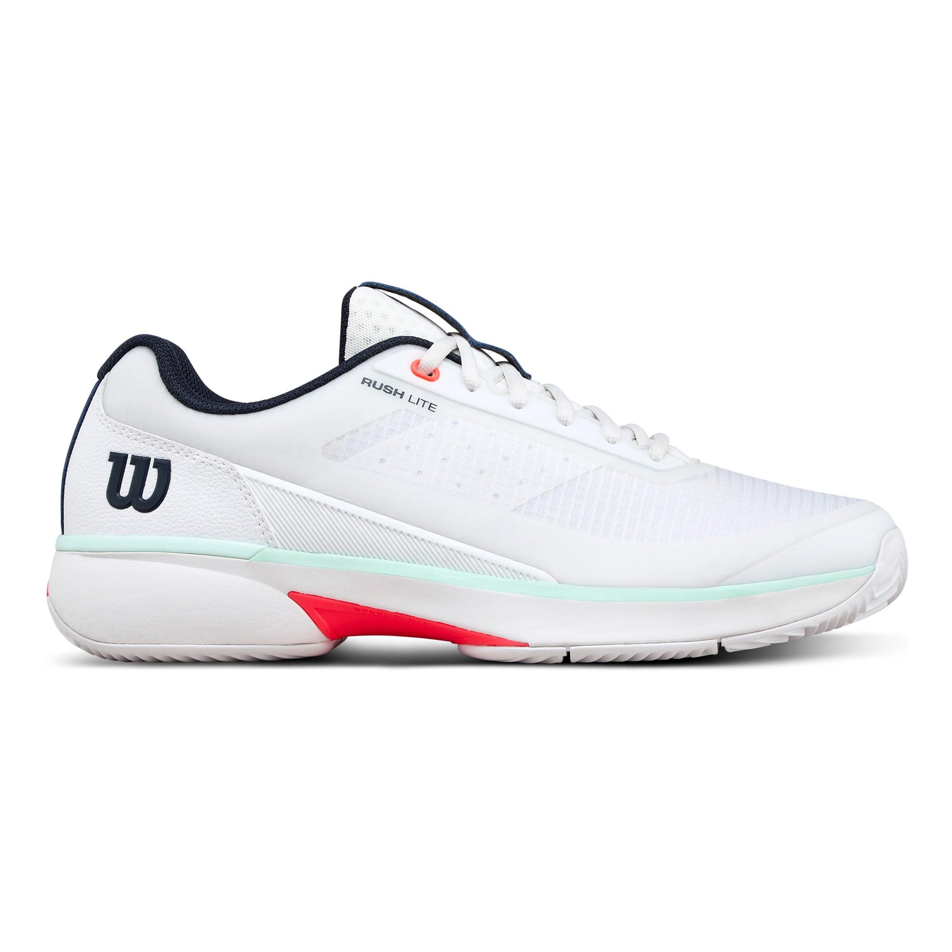 Wilson Rush Lite 5 Clay court shoe Men-white, turquoise