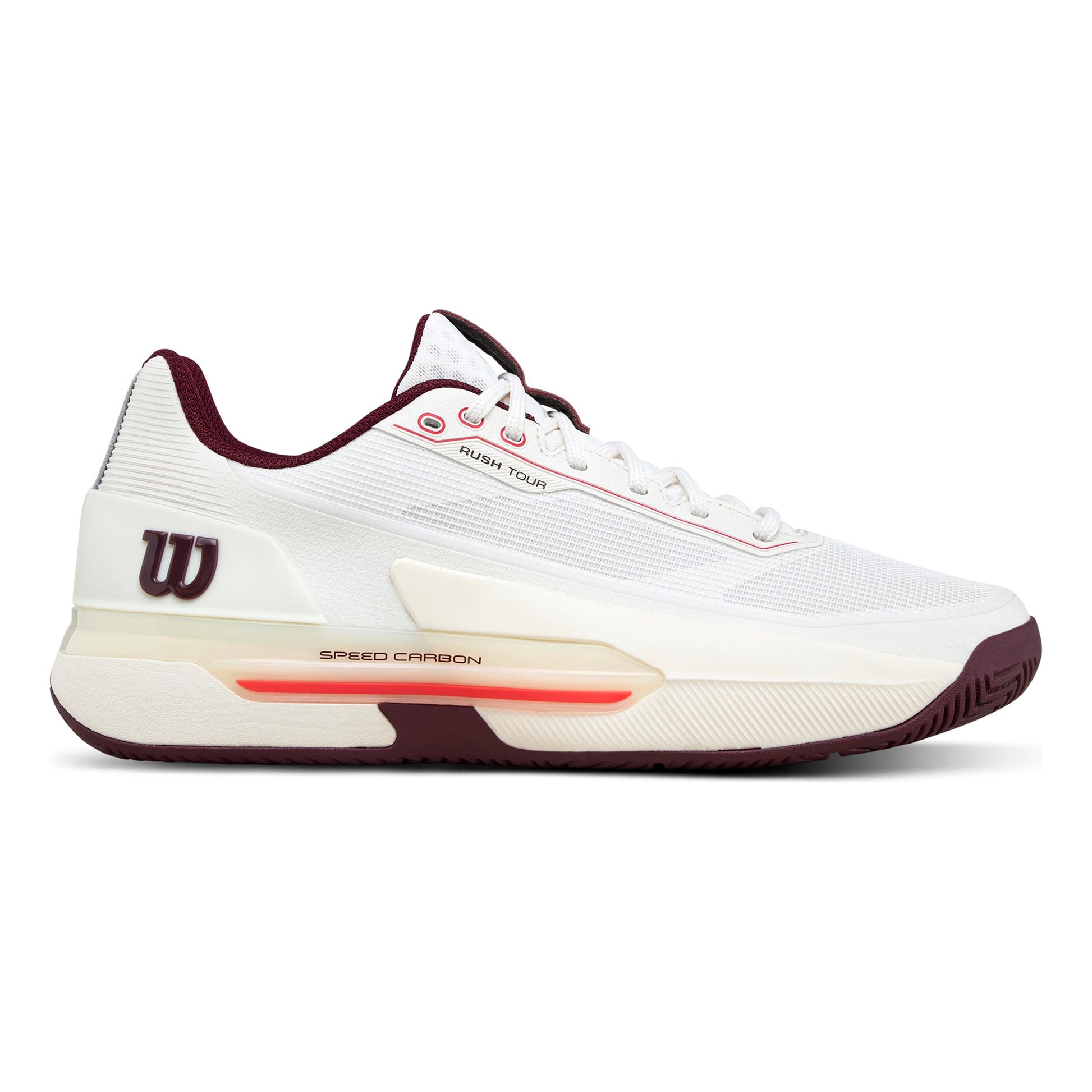 Wilson Rush Tour 5 All court shoe Men-white, wine red