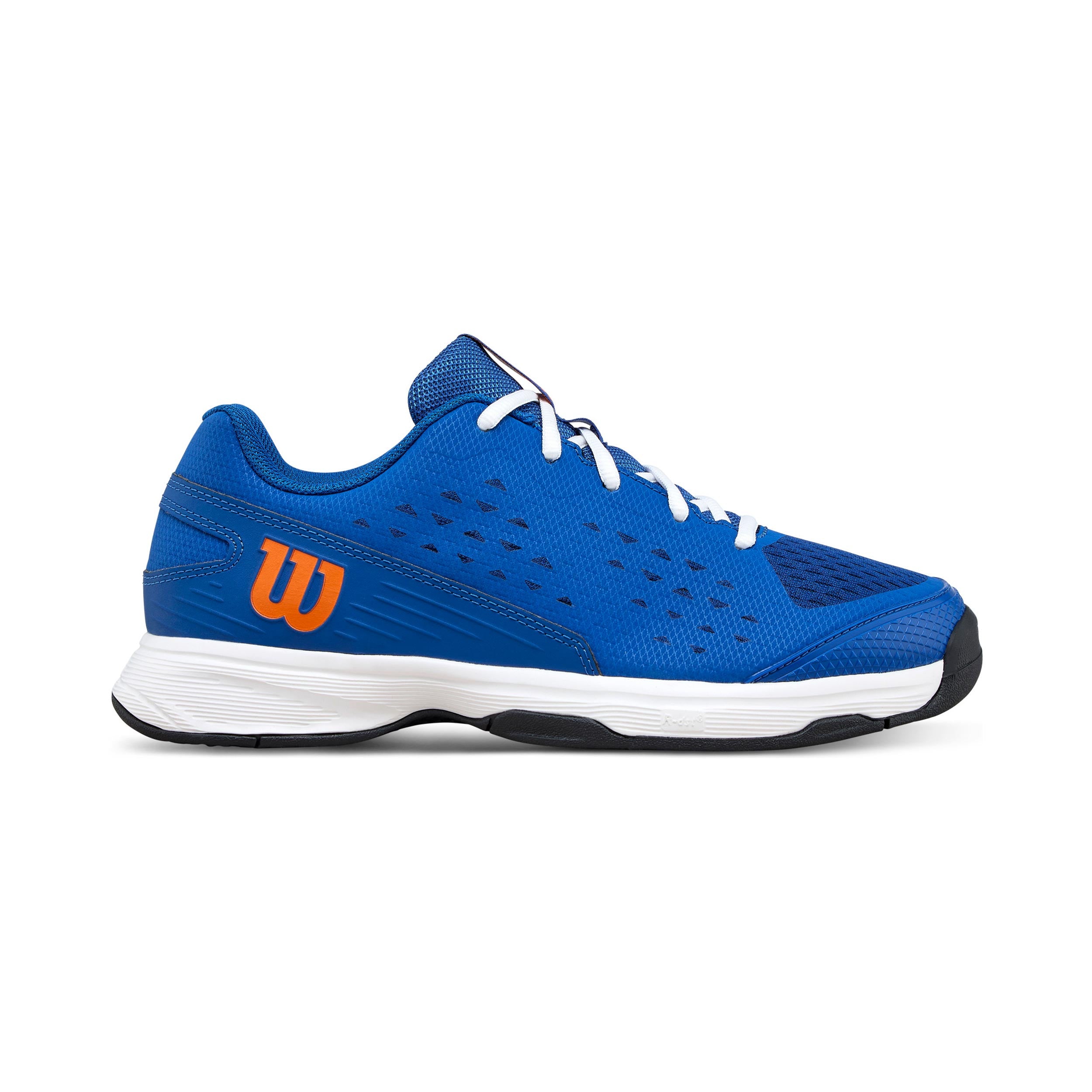 Wilson Rush Pro Jr All court shoe Kids-blue, orange