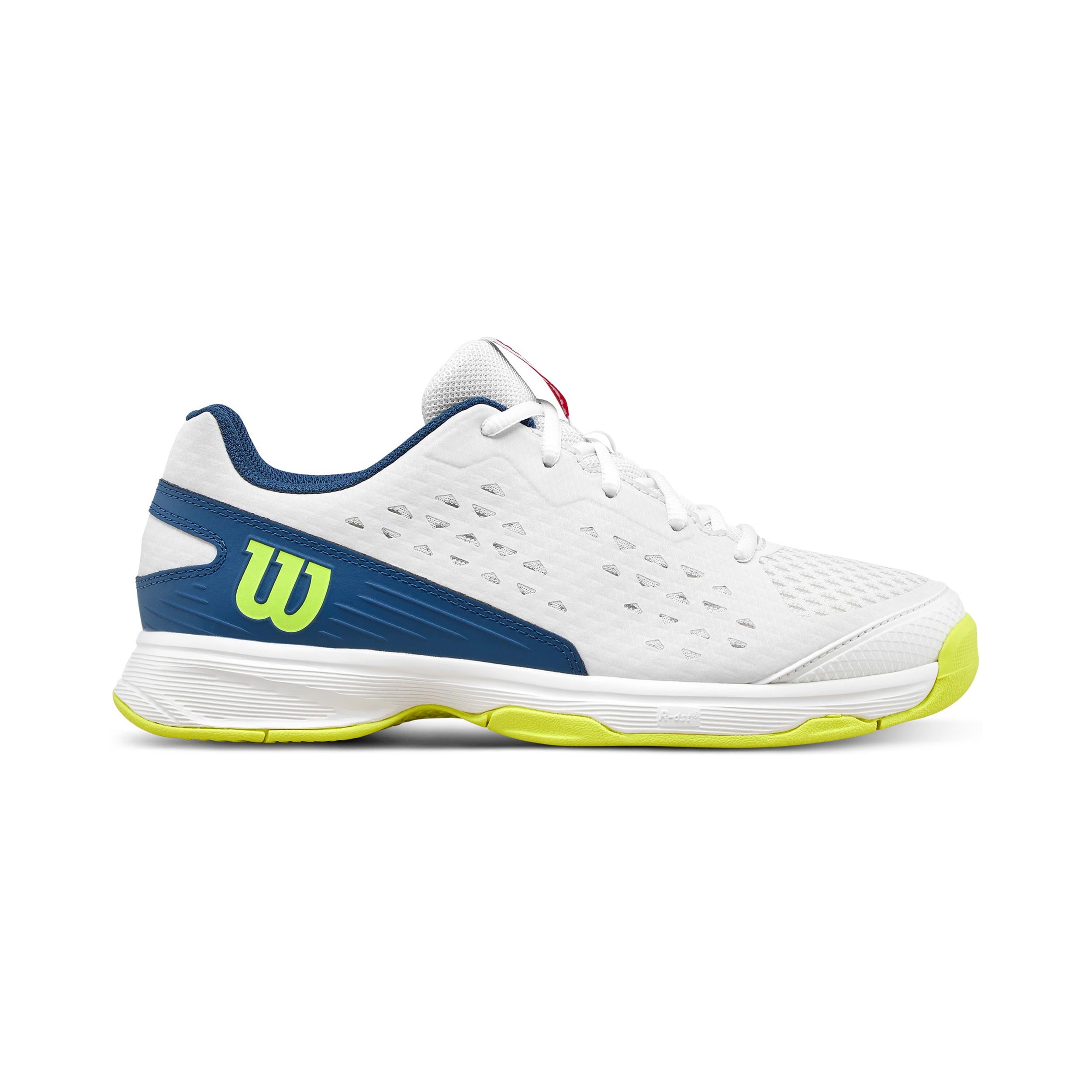Wilson Rush Pro Jr All court shoe Kids - white, blue