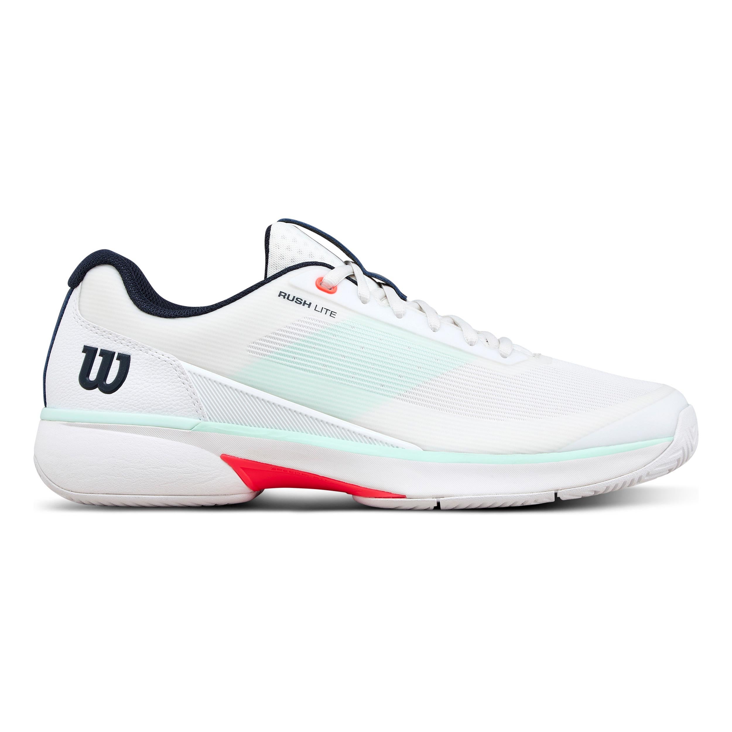 Wilson Rush Lite 5 All court shoe Men-white, turquoise
