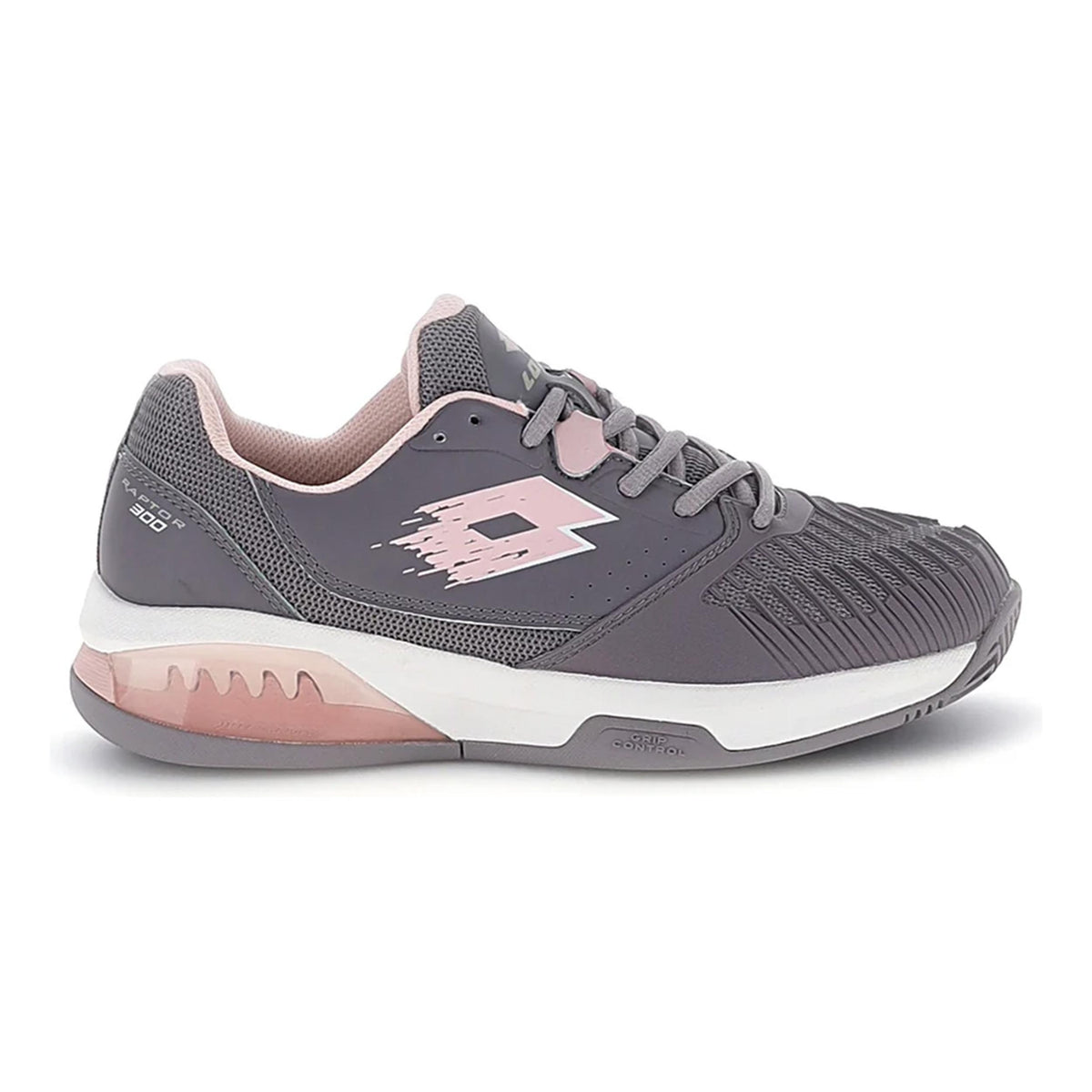 Lotto Raptor Hyperpulse 300 Clay court shoe Women - lightgrey, pink