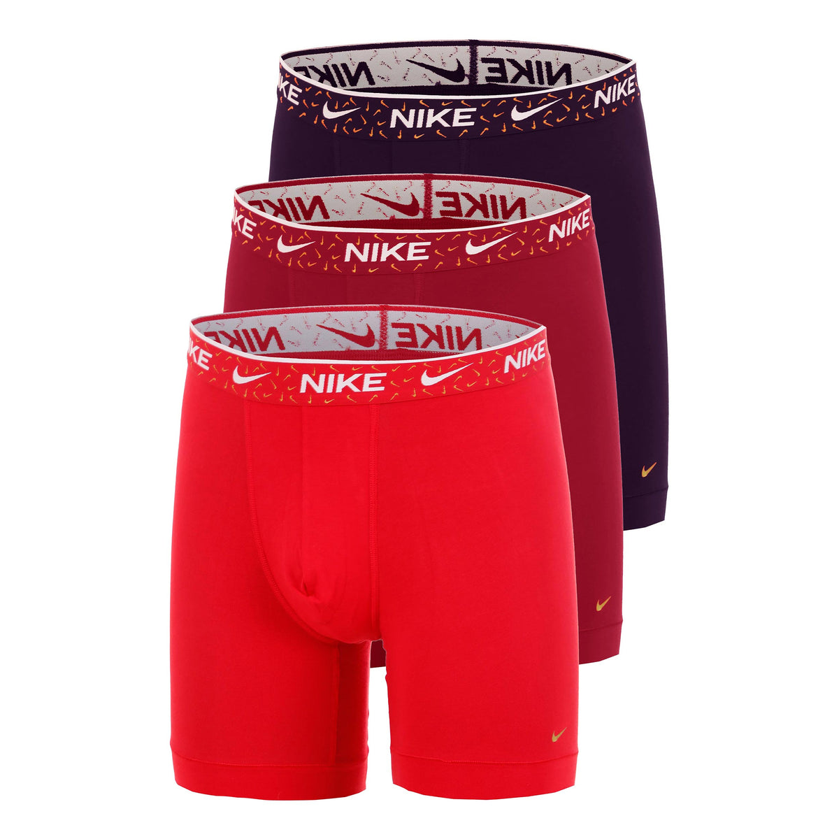 Nike Essential Cotton Stretch Boxer shorts 3 Pack Men - rust