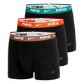 Essential Cotton Stretch Trunk Boxer shorts 3 Pack Men - black, orange