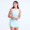 Paris Weave Tank Top Women - light blue, white