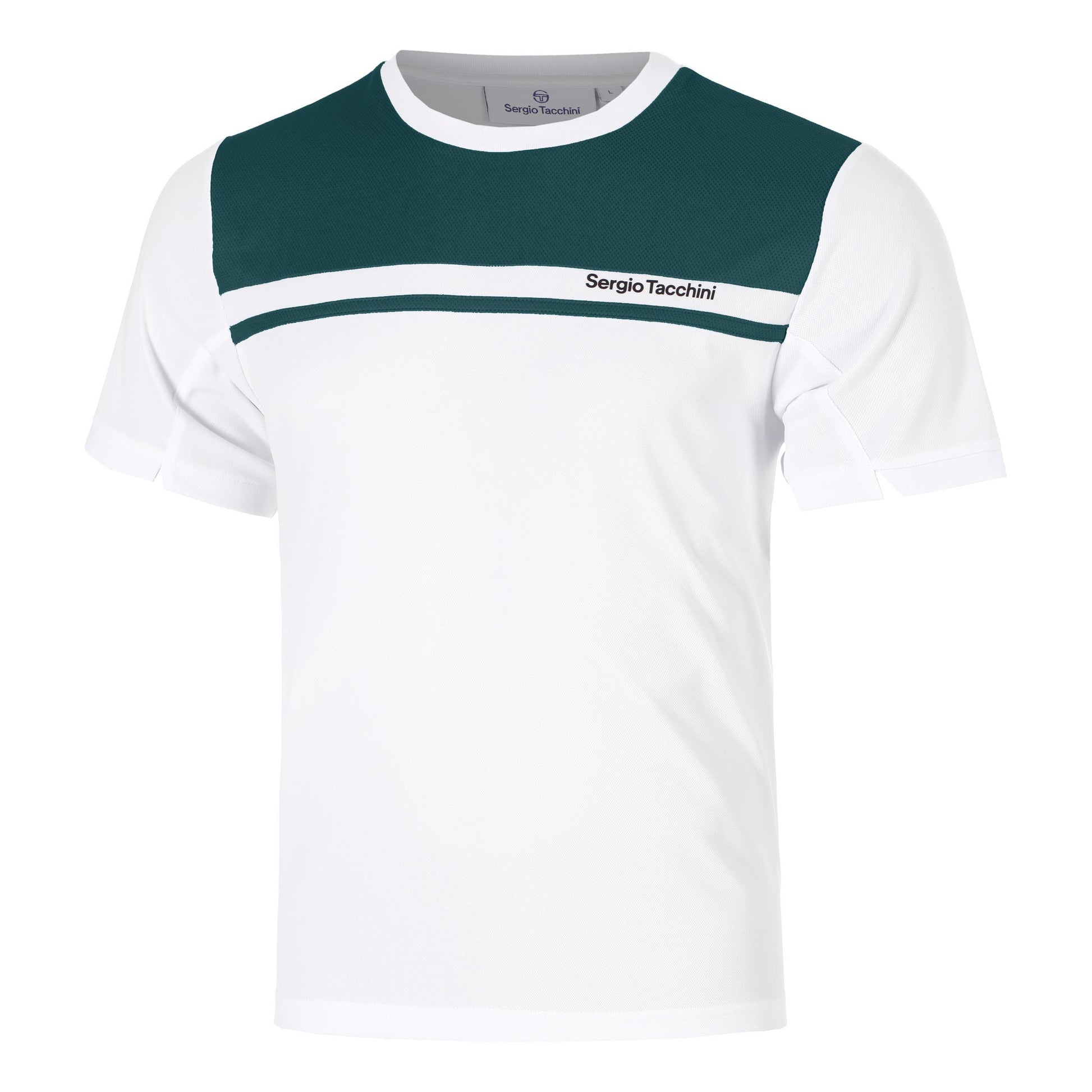 Sergio Tacchini Riflesso PL T-Shirt Men - white, petrol