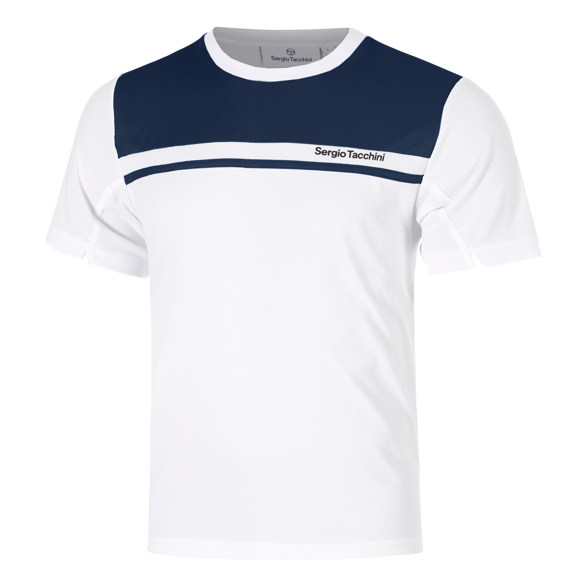 Sergio Tacchini Riflesso PL T-Shirt Men - white, dark blue