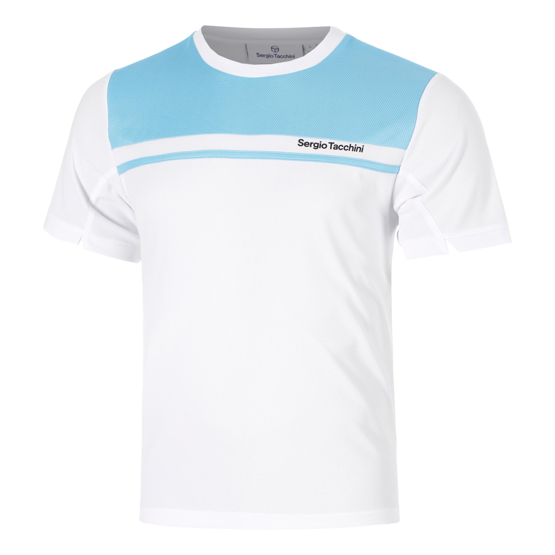 Sergio Tacchini Riflesso PL T-Shirt Men - white, light blue