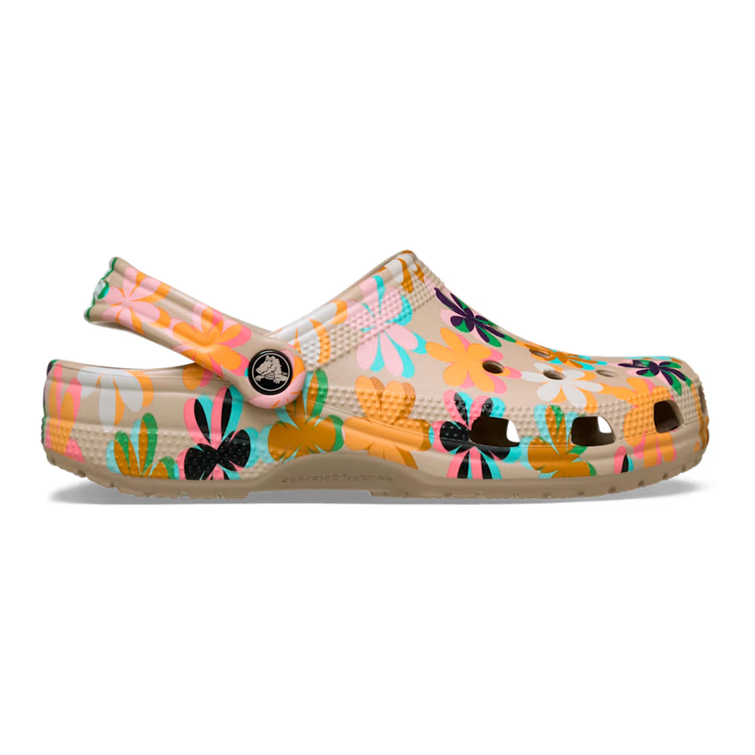 Crocs Classic Graphic Clog Slippers Women - beige, multicoloured