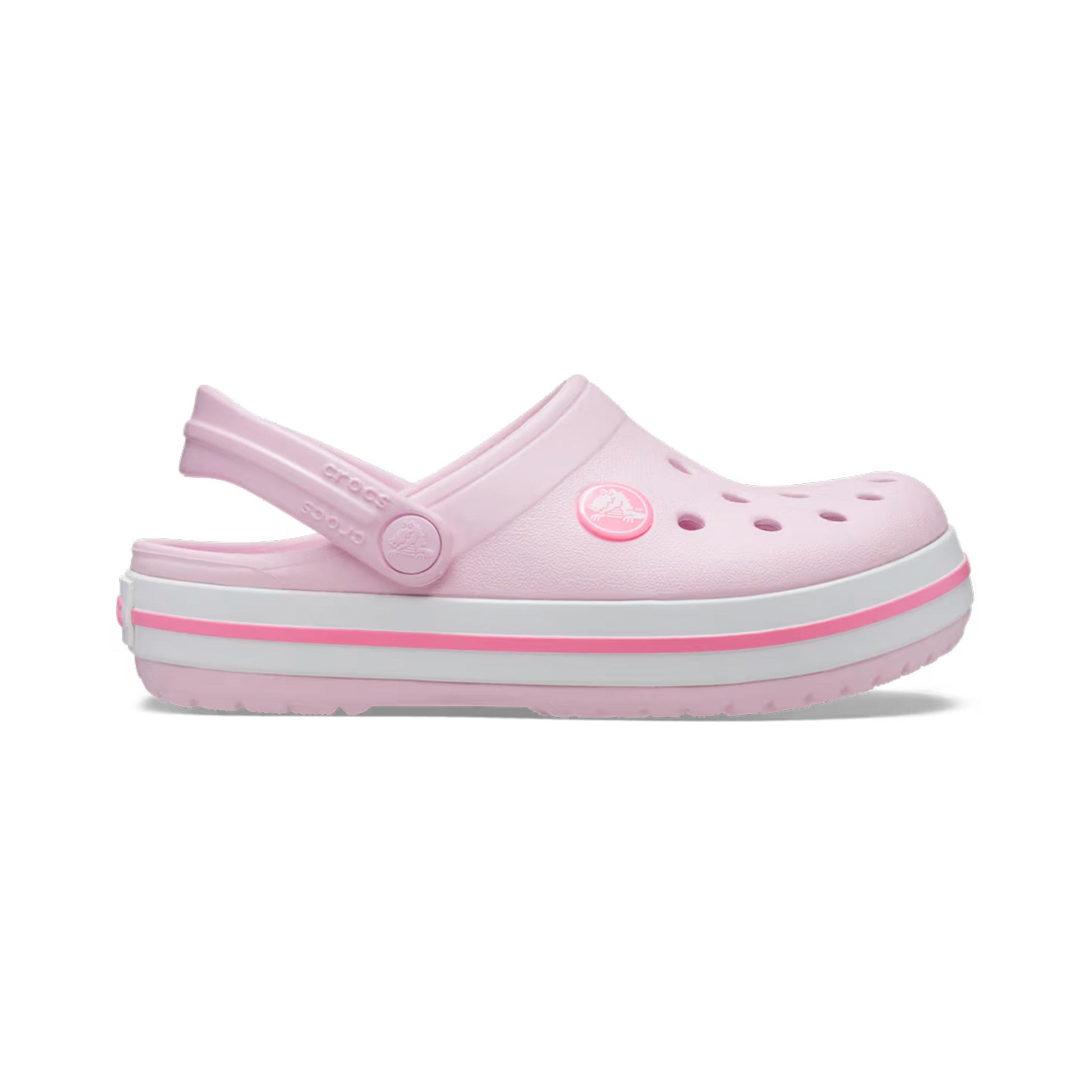Crocs Crocband Clog Slippers Kids - rose, white