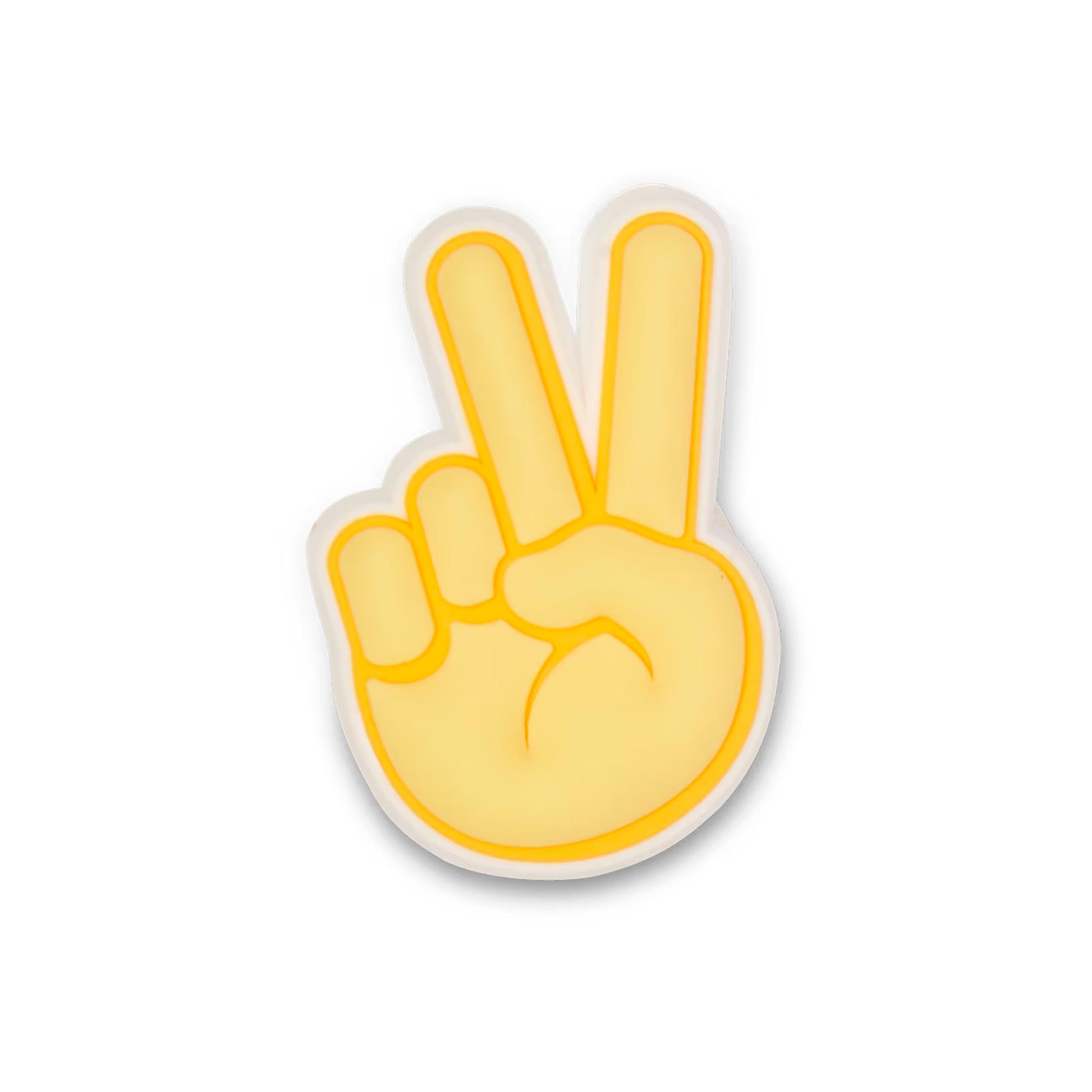 Crocs Peace Hand Sign Miscellaneous Unisex - yellow, white