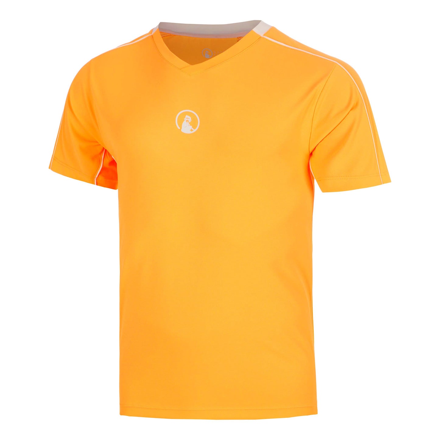 Quiet Please Glow Topspin V-Neck T-Shirt Men - orange