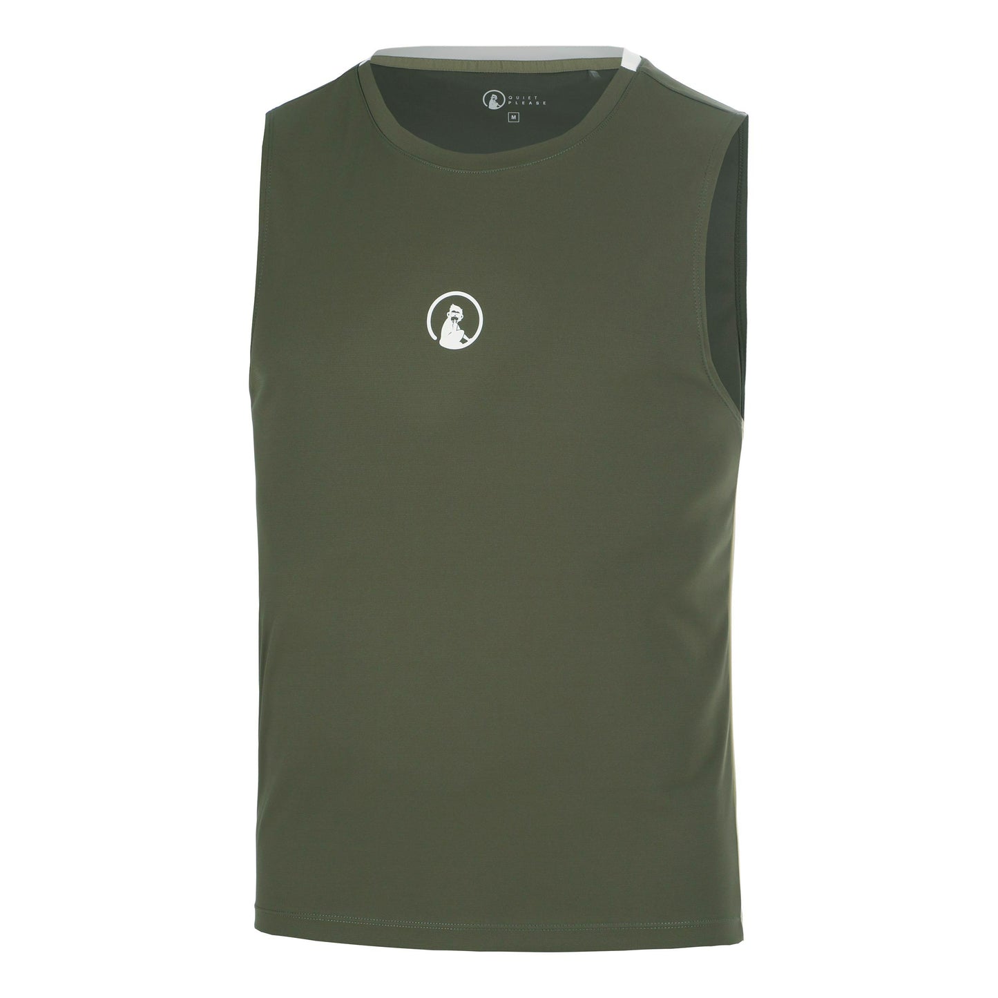 Quiet Please Memories Winner Tech Tank Top Men - dark green