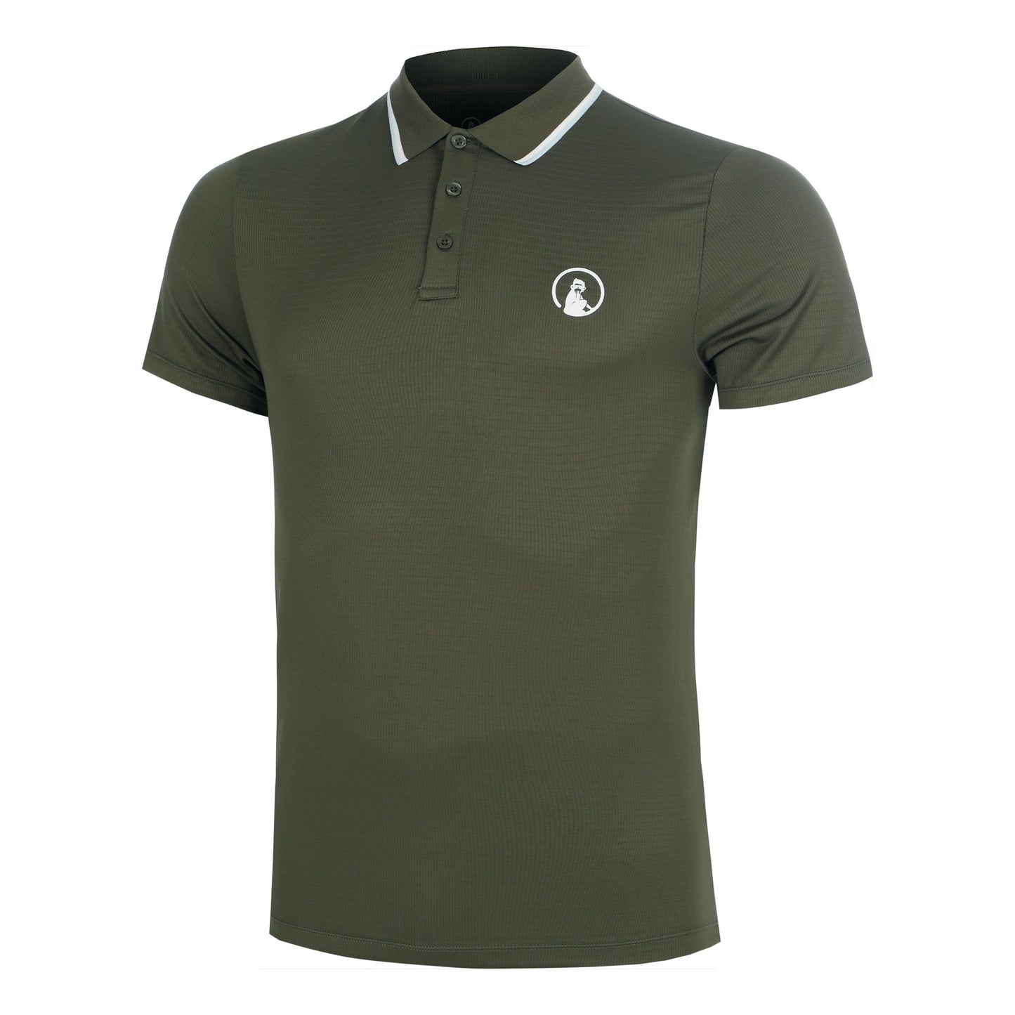 Quiet Please Memories Tournament Tipping Polo Polo Men - dark green
