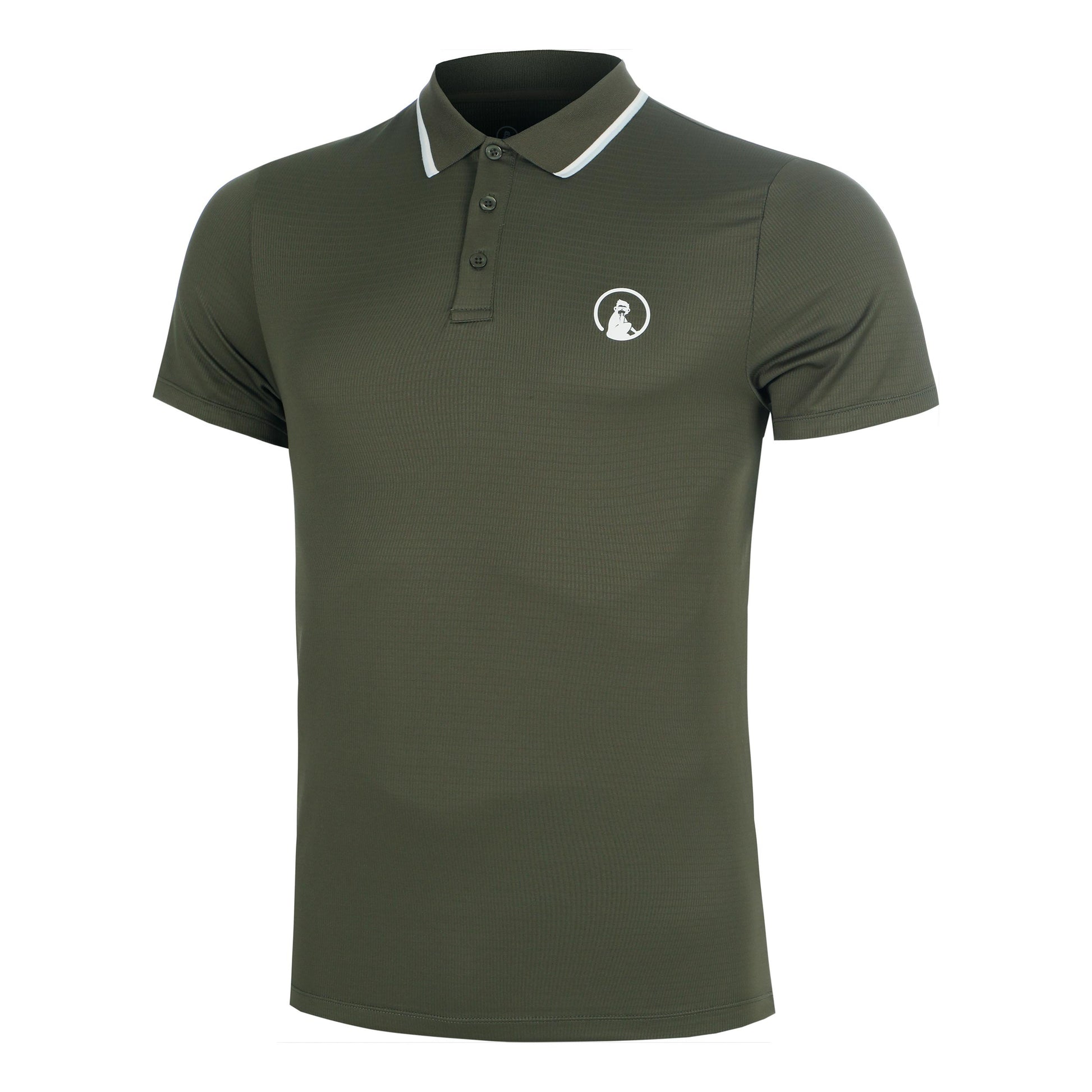 Quiet Please Memories Tournament Tipping Polo Polo Men - dark green