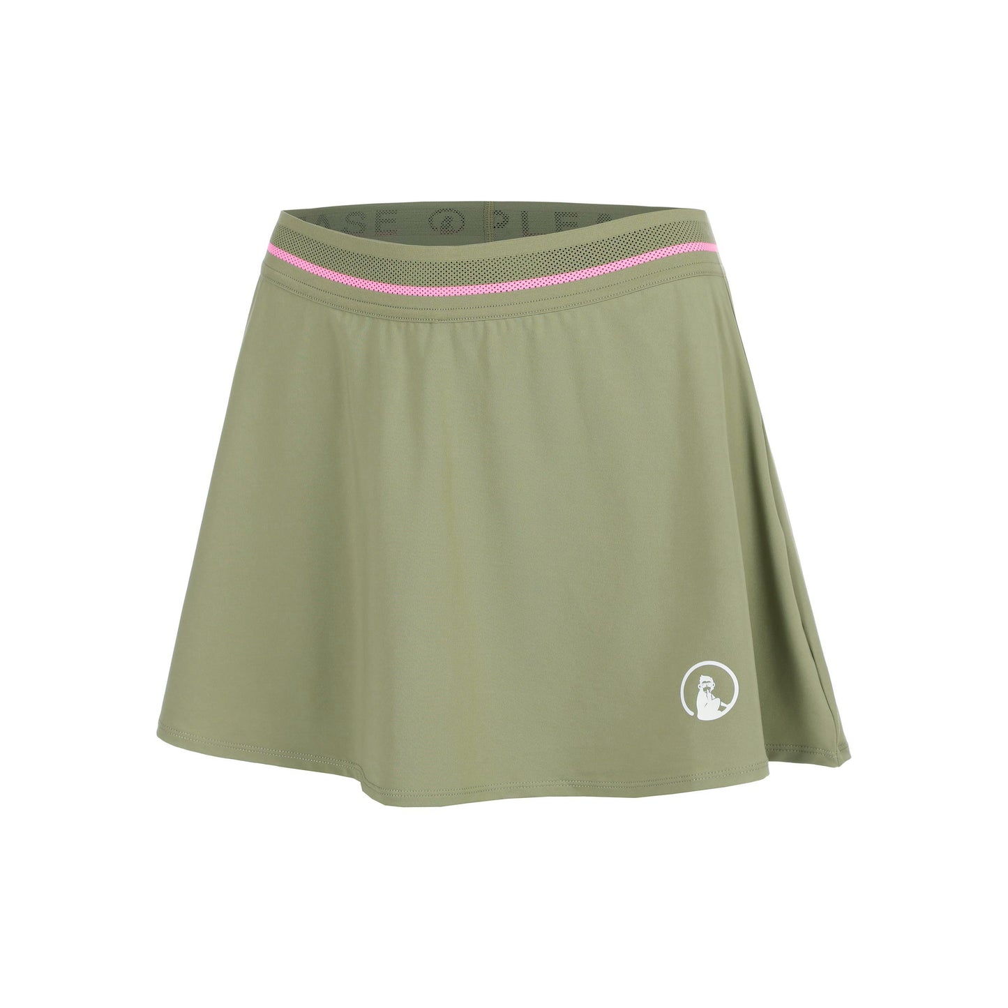 Quiet Please Memories Bounce Skirt Women - khaki