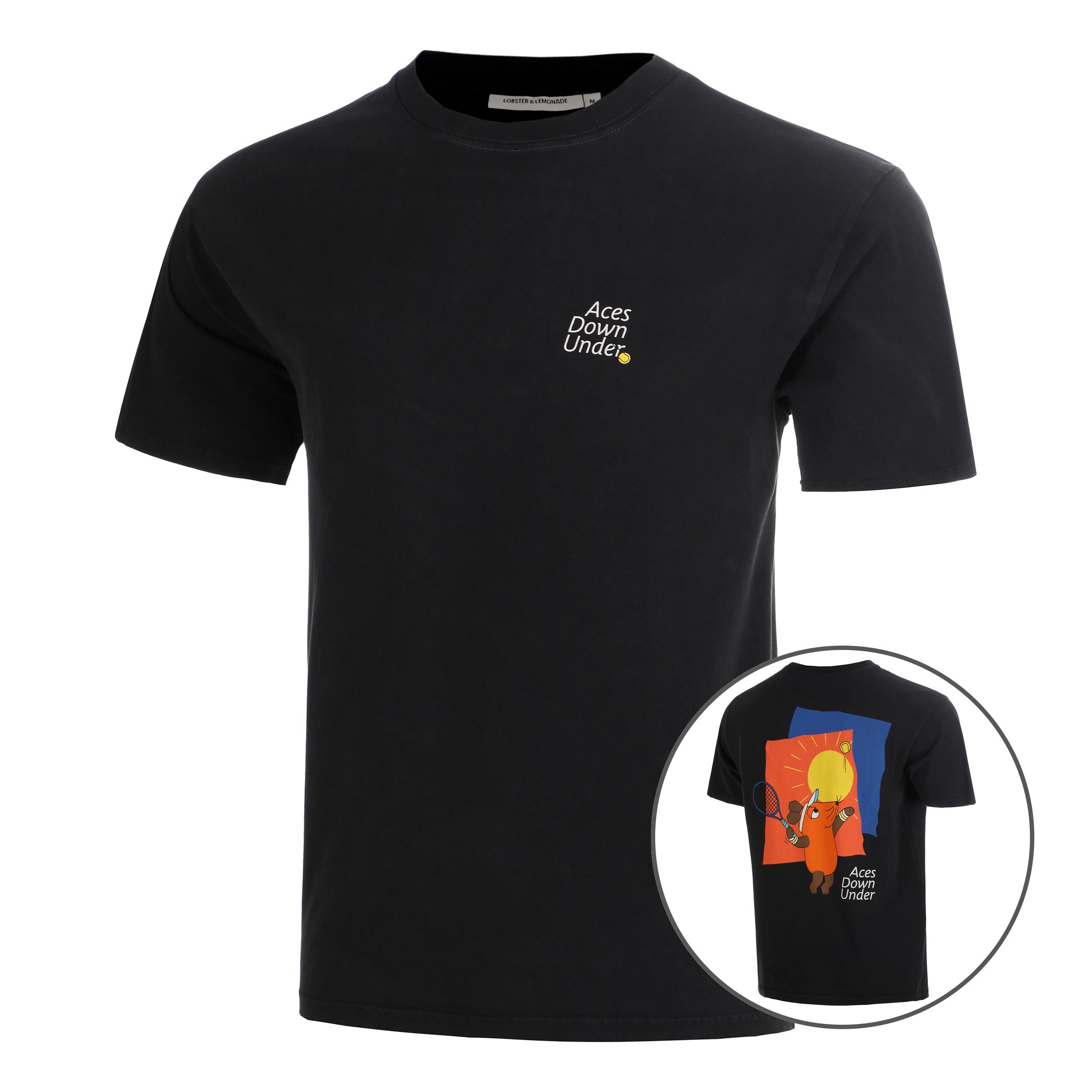 Lobster & Lemonade Maus Aces Down Under – '89 Band T-Shirt Unisex - black