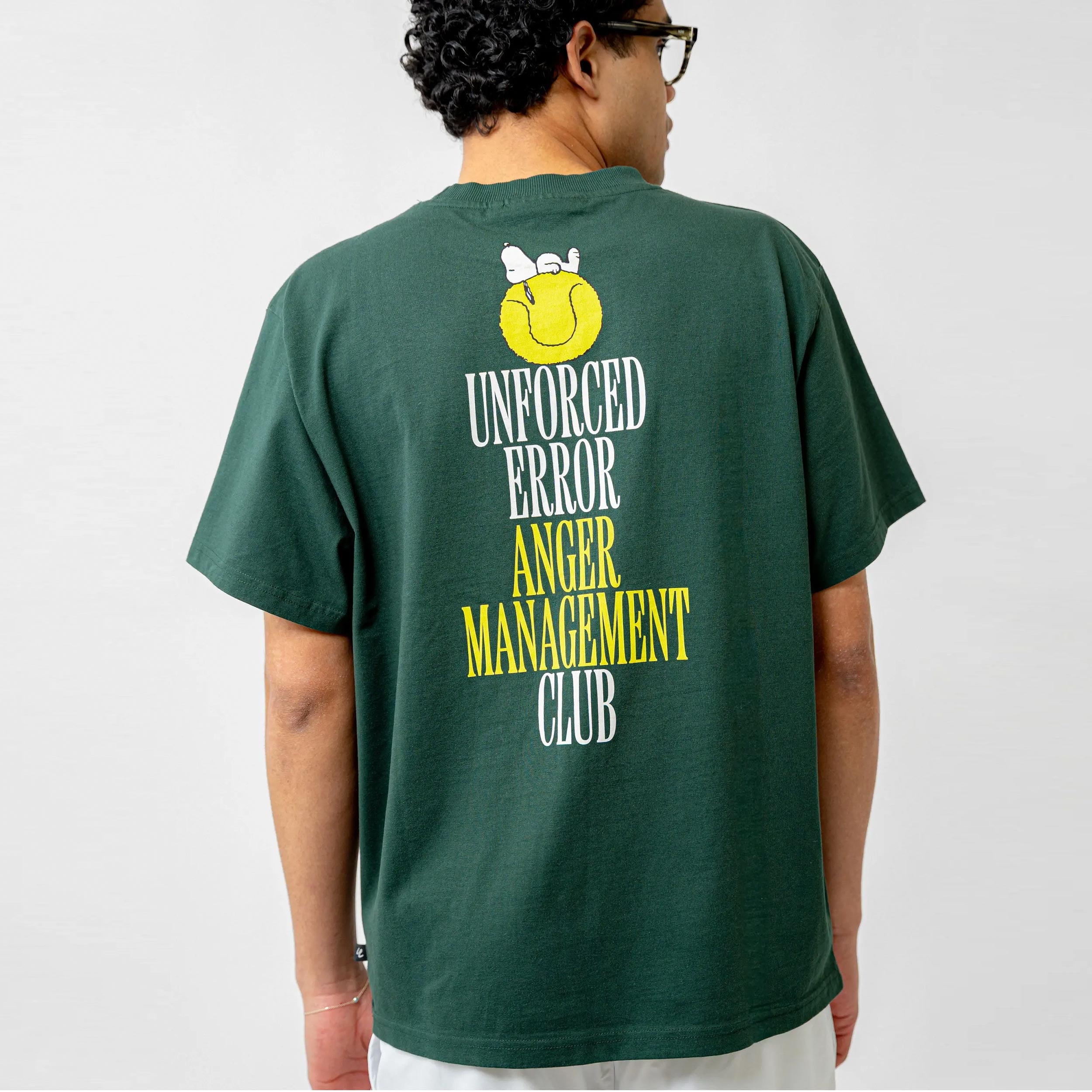 Lobster & Lemonade Snoopy Unforced Error – '89 Band T-Shirt Unisex - dark green