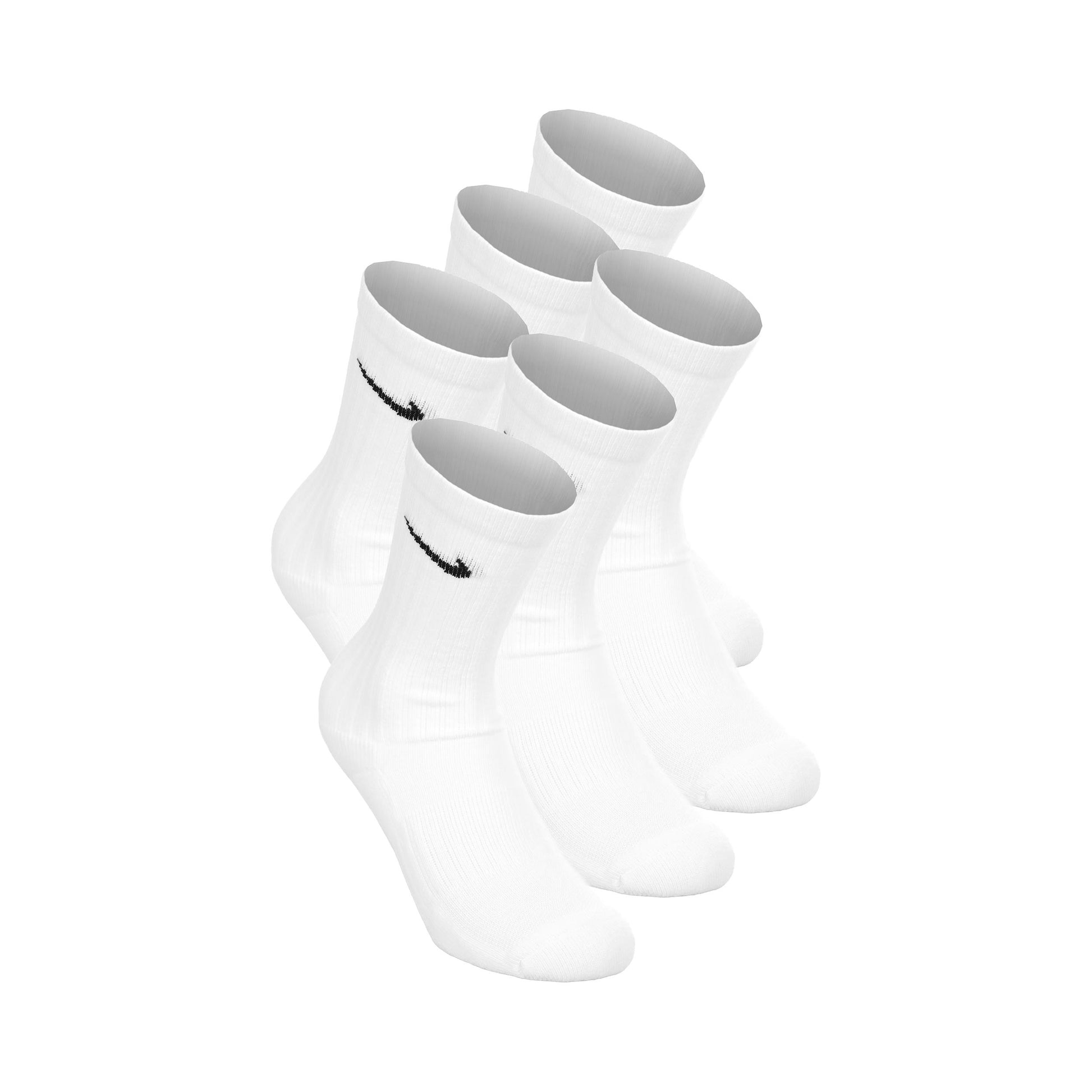 Nike Everyday Crew Tennis Socks 6 Pack Kids - white, black