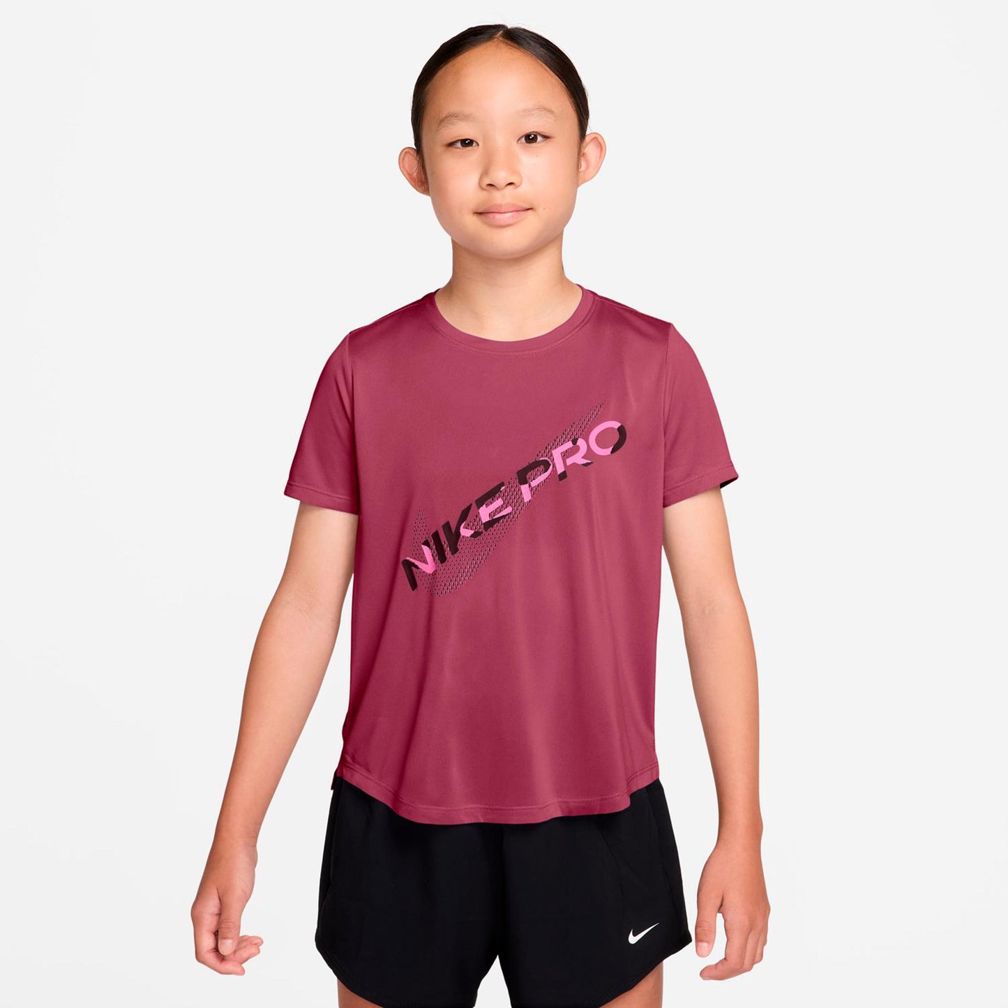 Nike Pro Dri-Fit T-Shirt Girls - berry