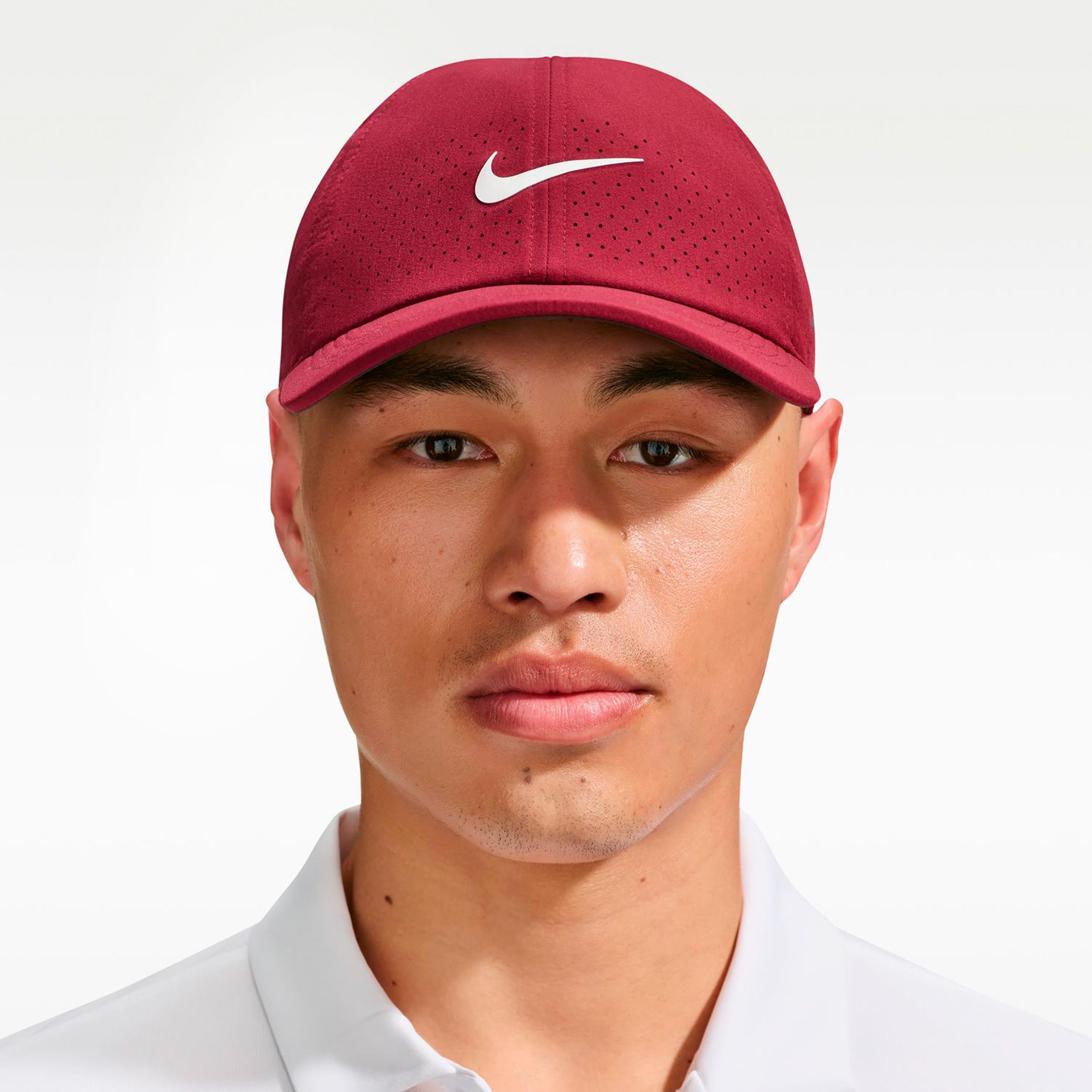 Nike Dri-Fit Advantage Club Cap Unisex - wine red, cream