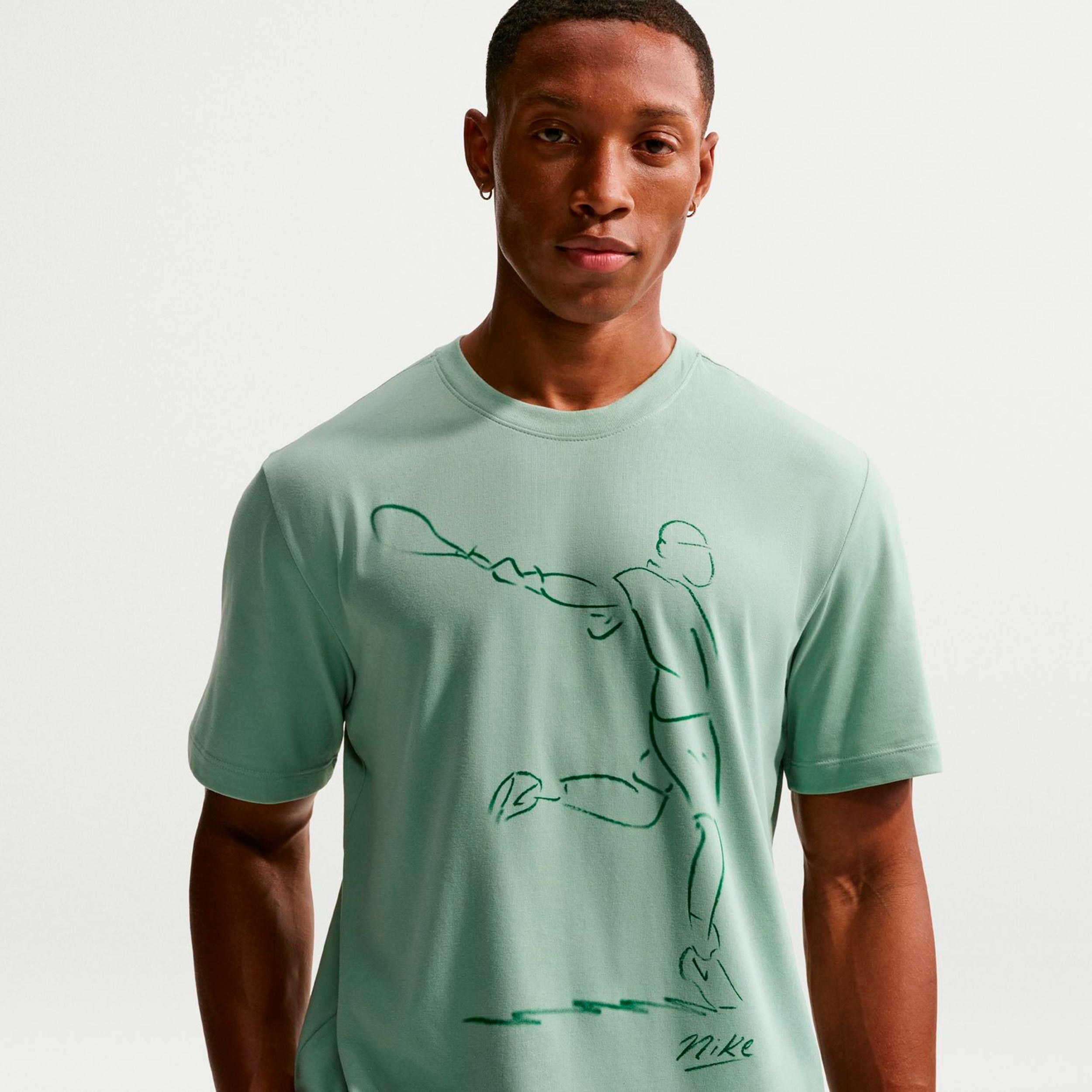 Nike Court Dri-Fit T-Shirt Men - grey-green