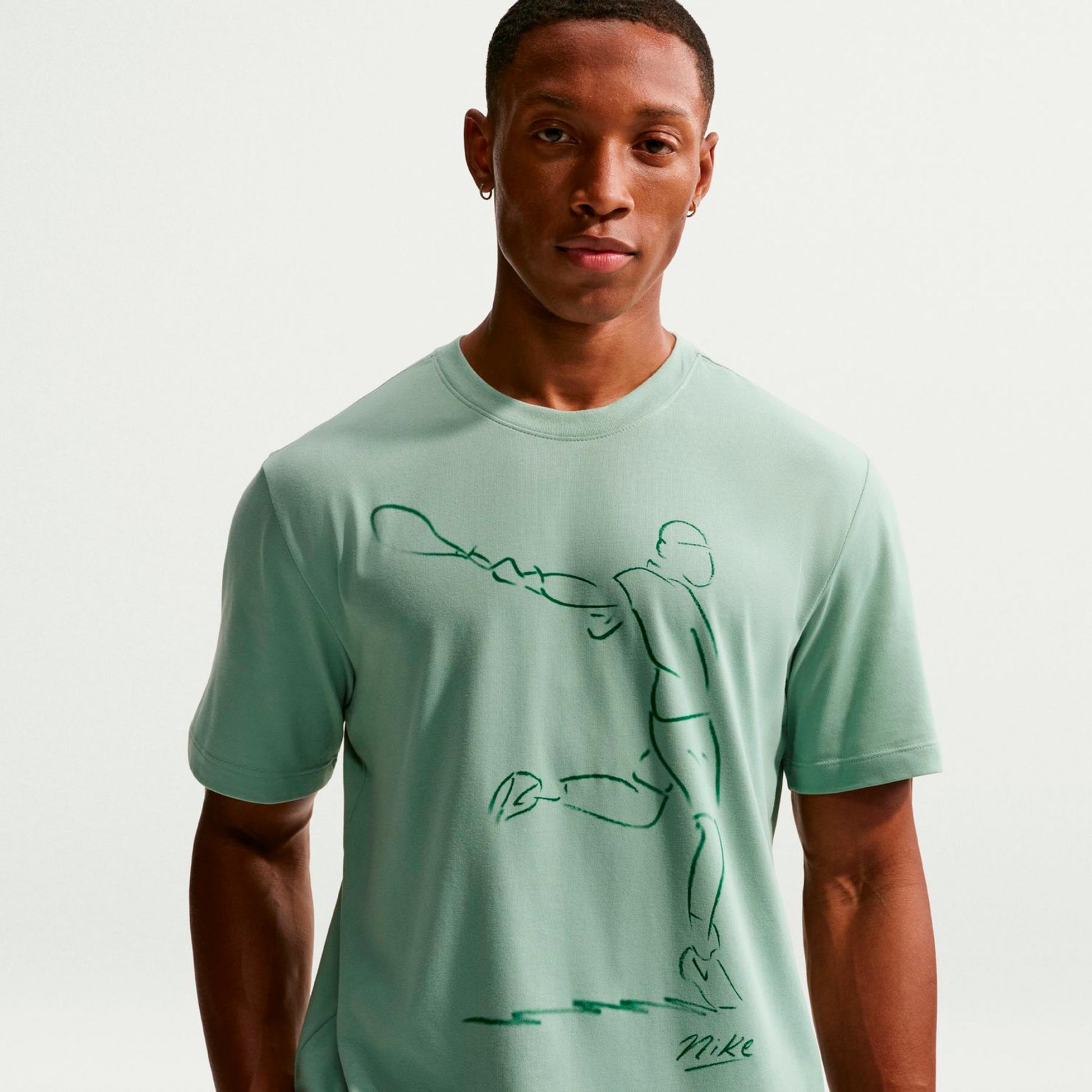 Nike Court Dri-Fit T-Shirt Men - grey-green